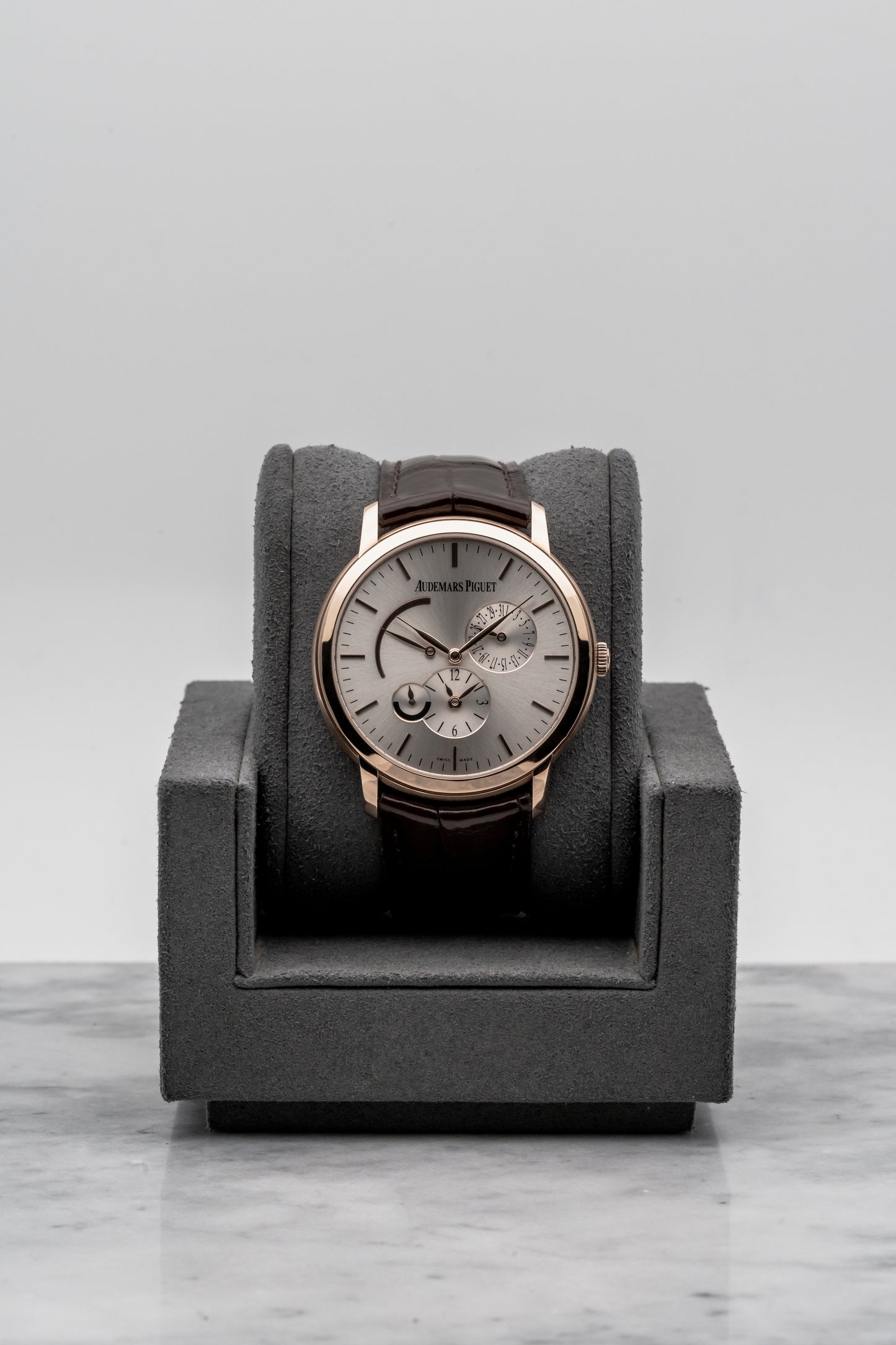 Audemars Piguet Jules Audemars Dual Time 26380OR.OO.D088CR.01, Silver Dial, Rose Gold