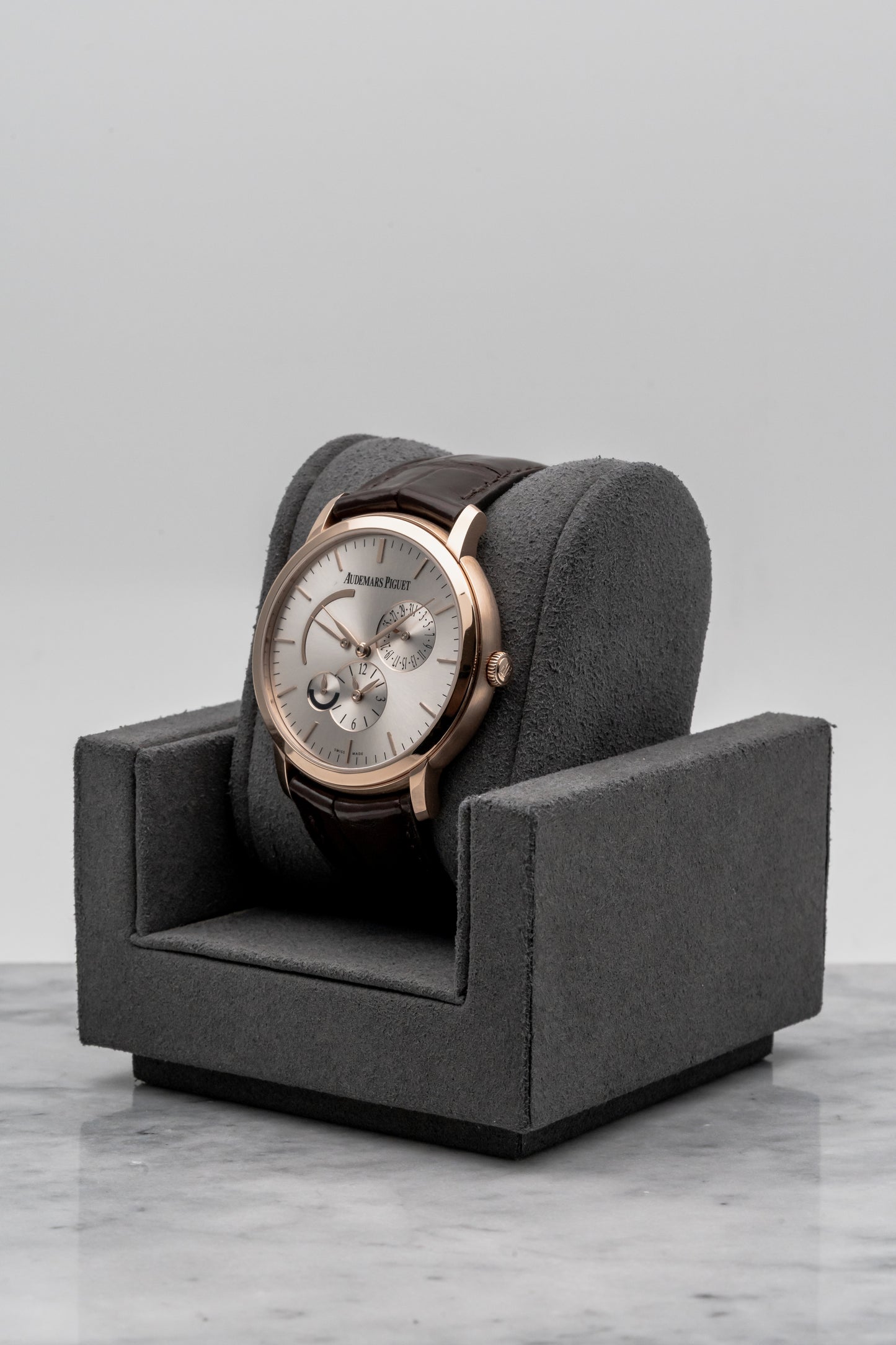 Audemars Piguet Jules Audemars Dual Time 26380OR.OO.D088CR.01, Silver Dial, Rose Gold
