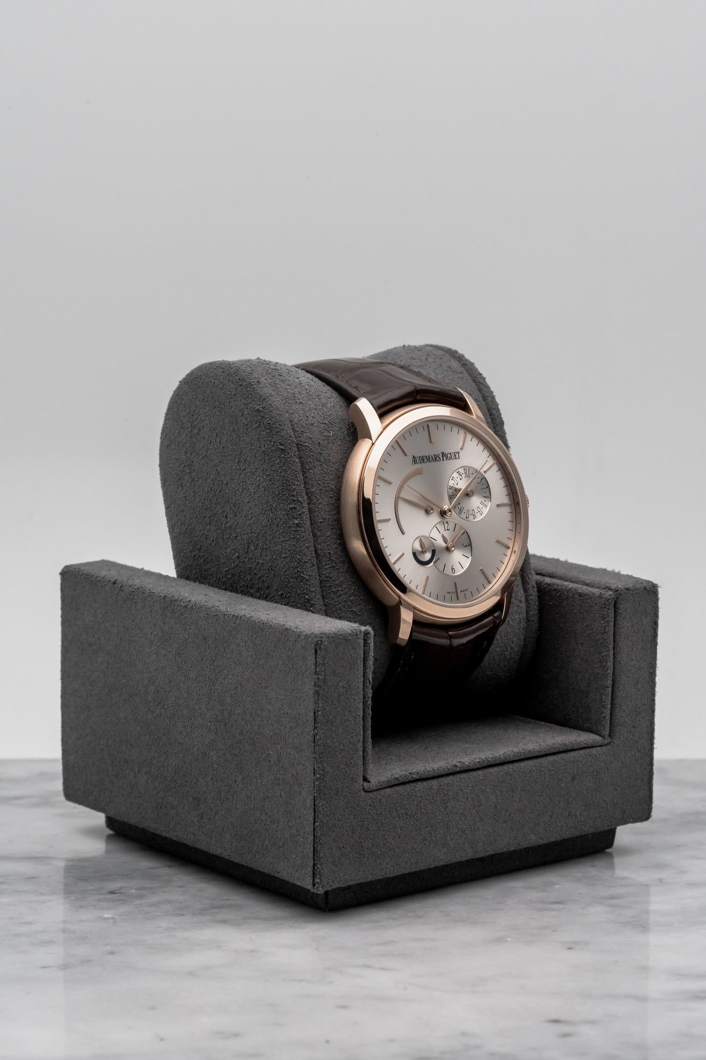 Audemars Piguet Jules Audemars Dual Time 26380OR.OO.D088CR.01, Silver Dial, Rose Gold