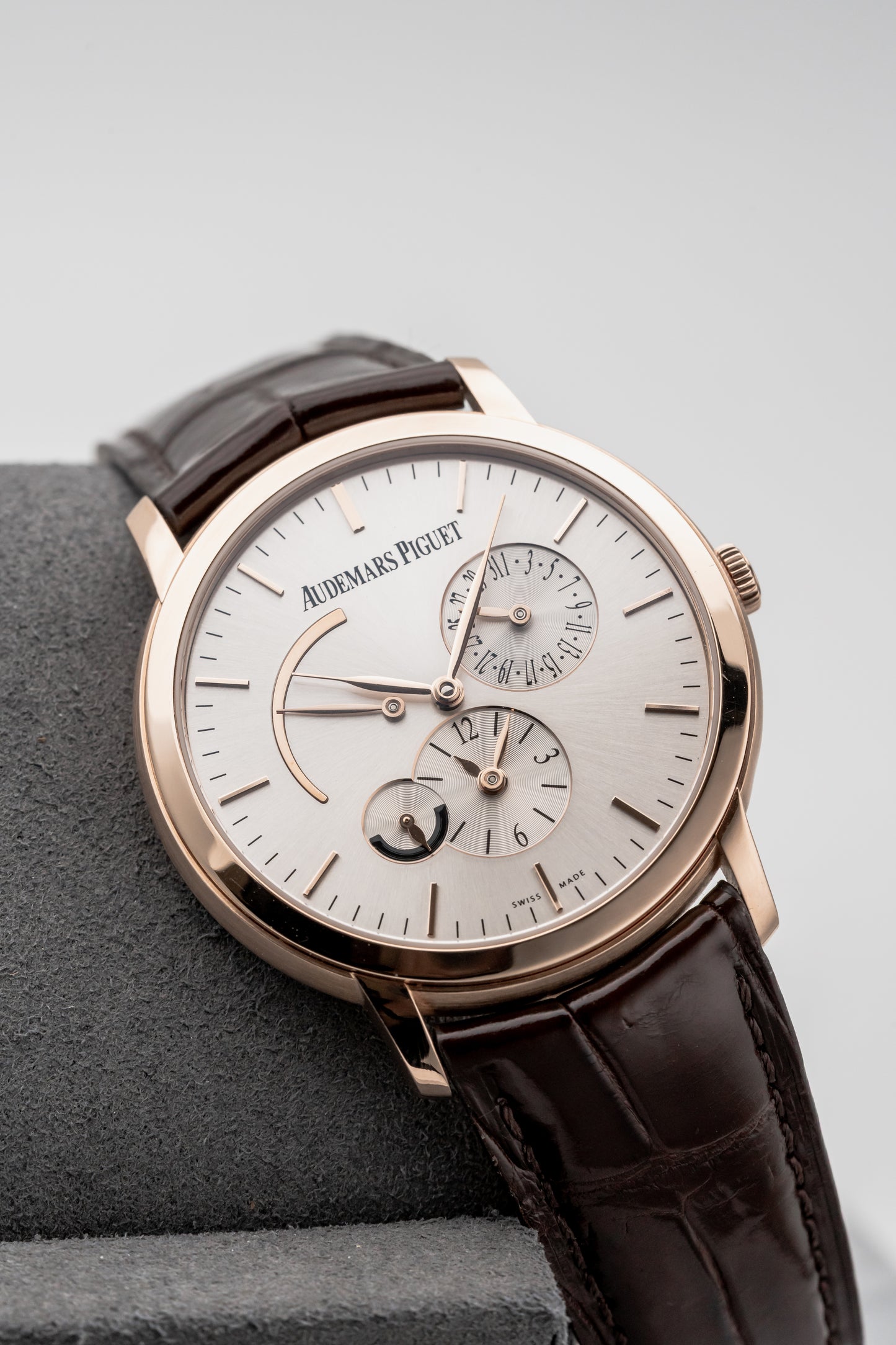 Audemars Piguet Jules Audemars Dual Time 26380OR.OO.D088CR.01, Silver Dial, Rose Gold