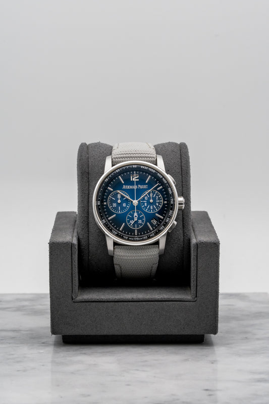 Audemars Piguet Code 11.59 Blue Chronograph 26393BC.OO.A002KB.01, Blue Dial