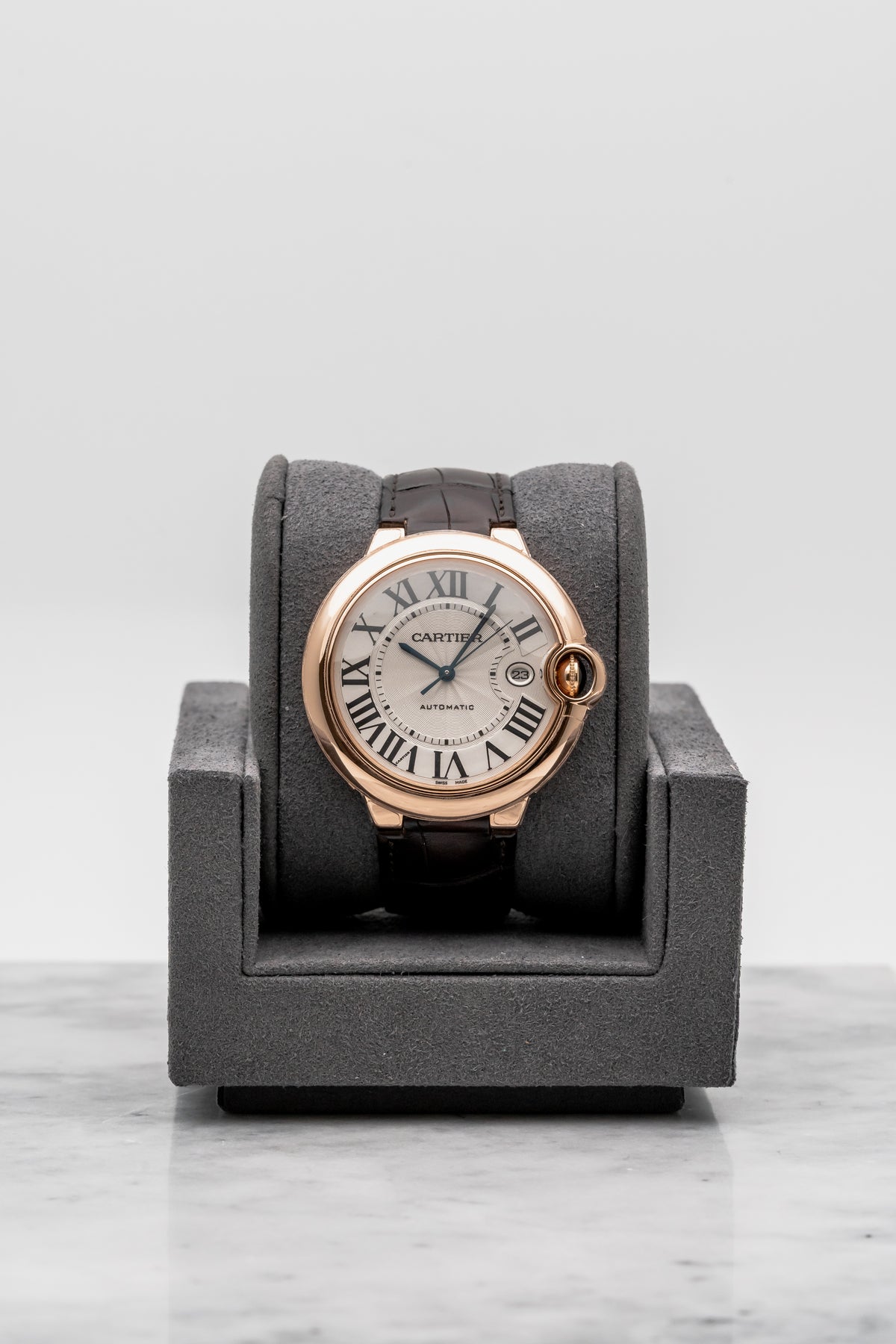 Cartier Ballon Bleu WGBB030 Silver Guilloché Dial