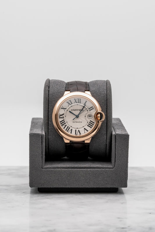 Cartier Ballon Bleu WGBB030 Silver Guilloché Dial