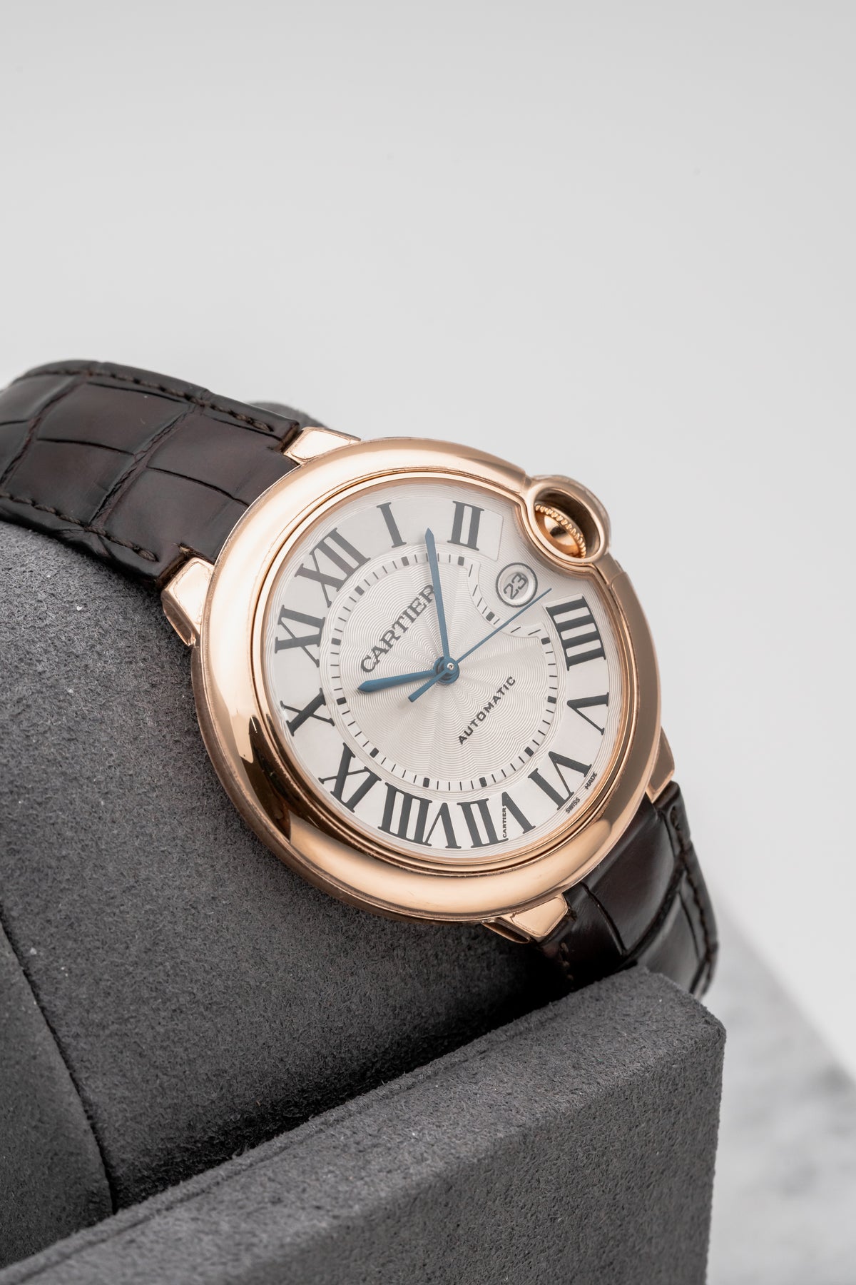 Cartier Ballon Bleu WGBB030 Silver Guilloché Dial