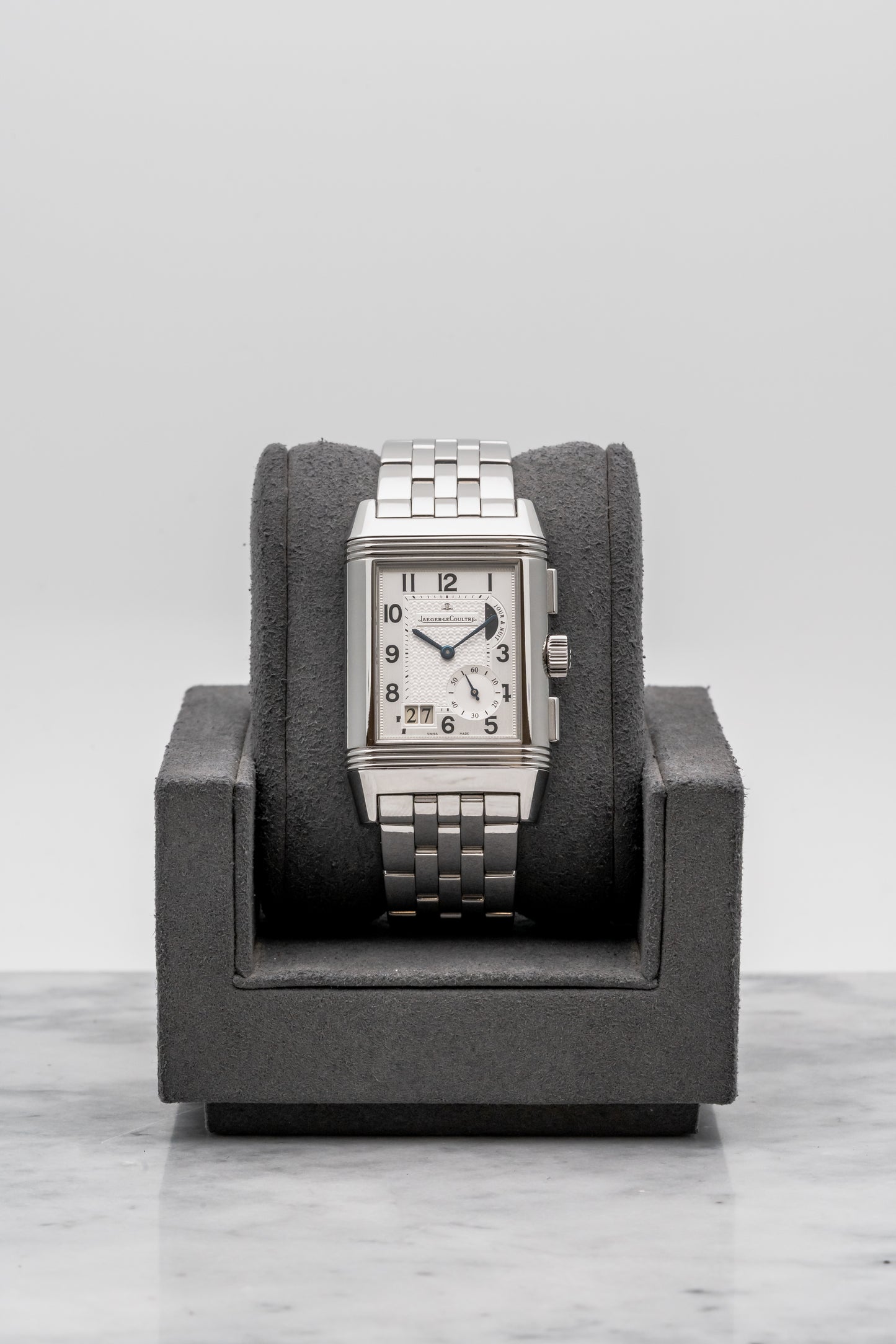 Jaeger-LeCoultre Reverso Grande GMT Q3028120 Silver/Black Dial