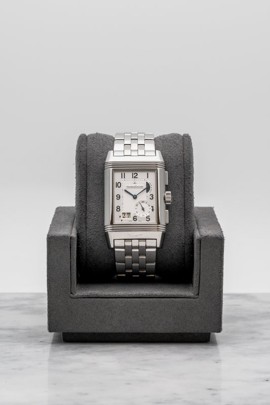 Jaeger-LeCoultre Reverso Grande GMT Q3028120 Silver/Black Dial
