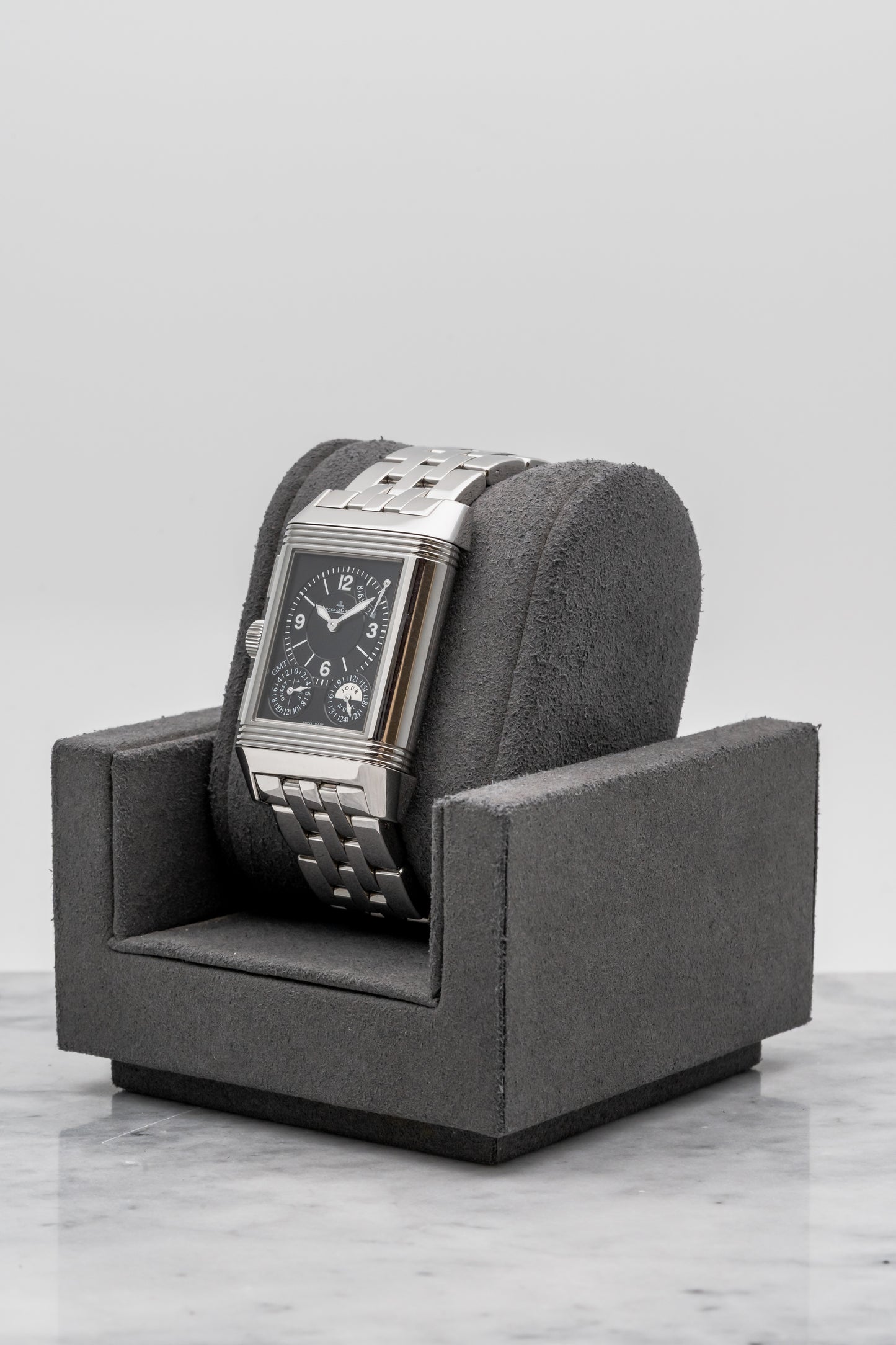 Jaeger-LeCoultre Reverso Grande GMT Q3028120 Silver/Black Dial