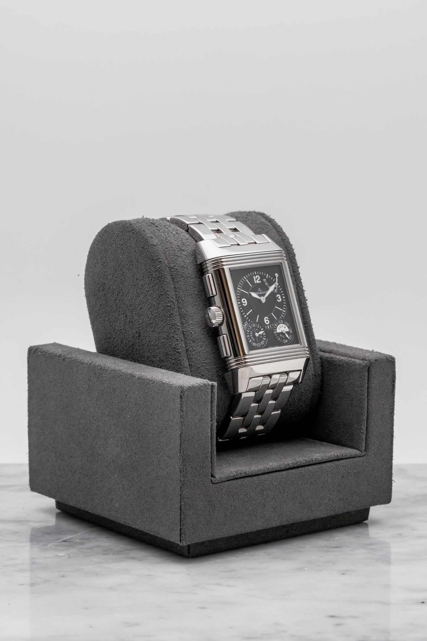 Jaeger-LeCoultre Reverso Grande GMT Q3028120 Silver/Black Dial