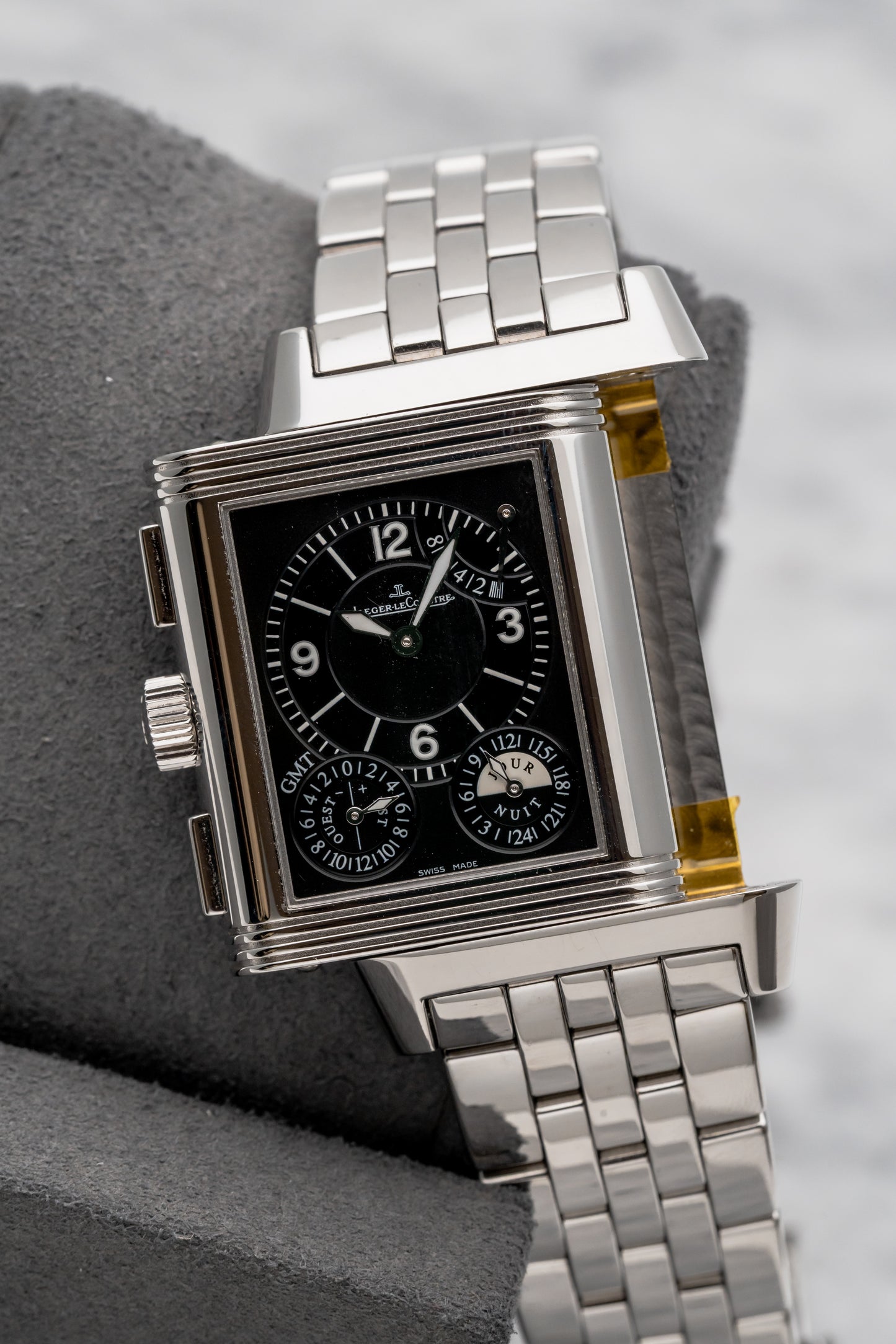 Jaeger-LeCoultre Reverso Grande GMT Q3028120 Silver/Black Dial