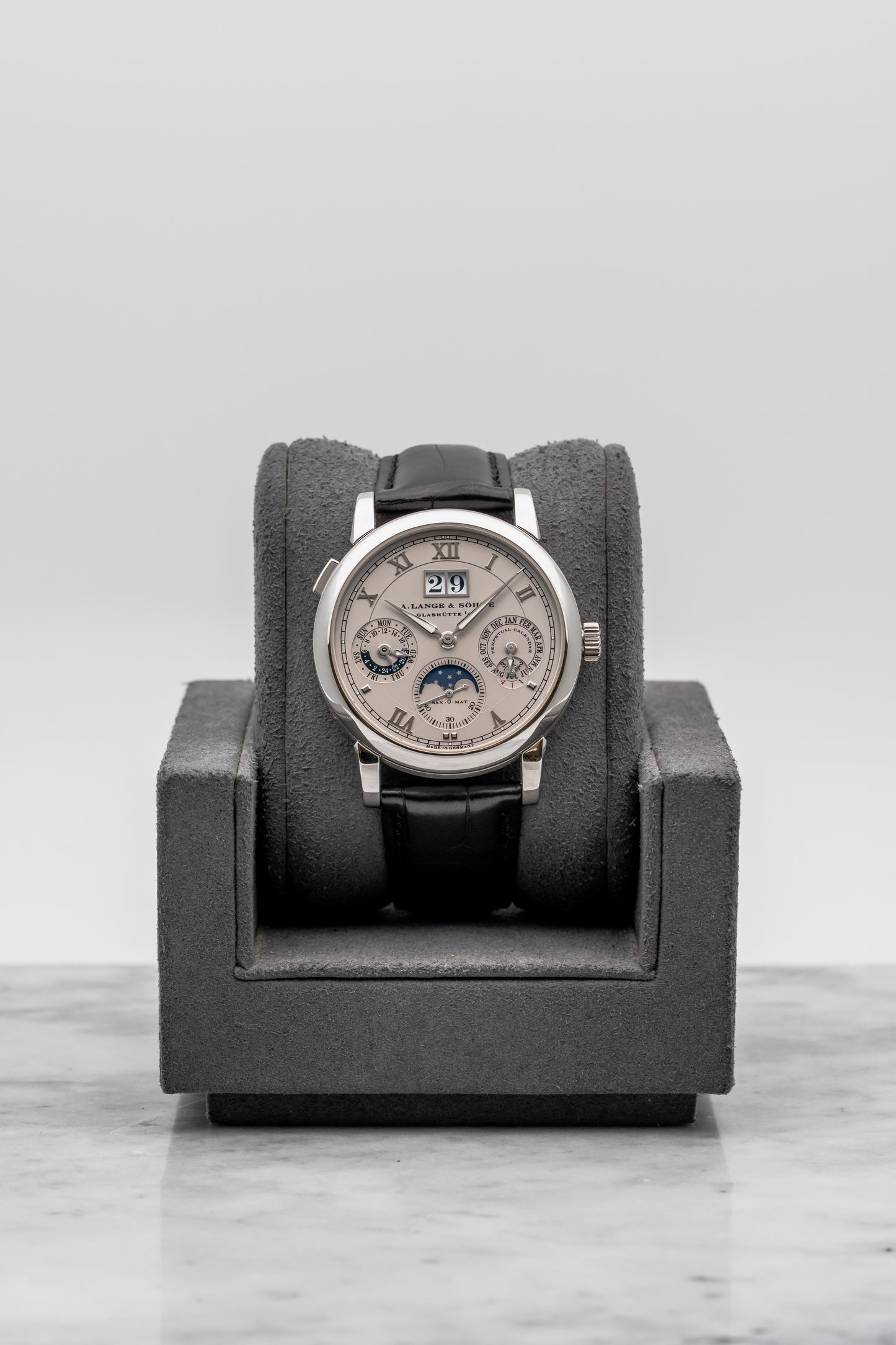 A. Lange & Söhne Langematik Perpetual Platinum 310.025 Silver Dial