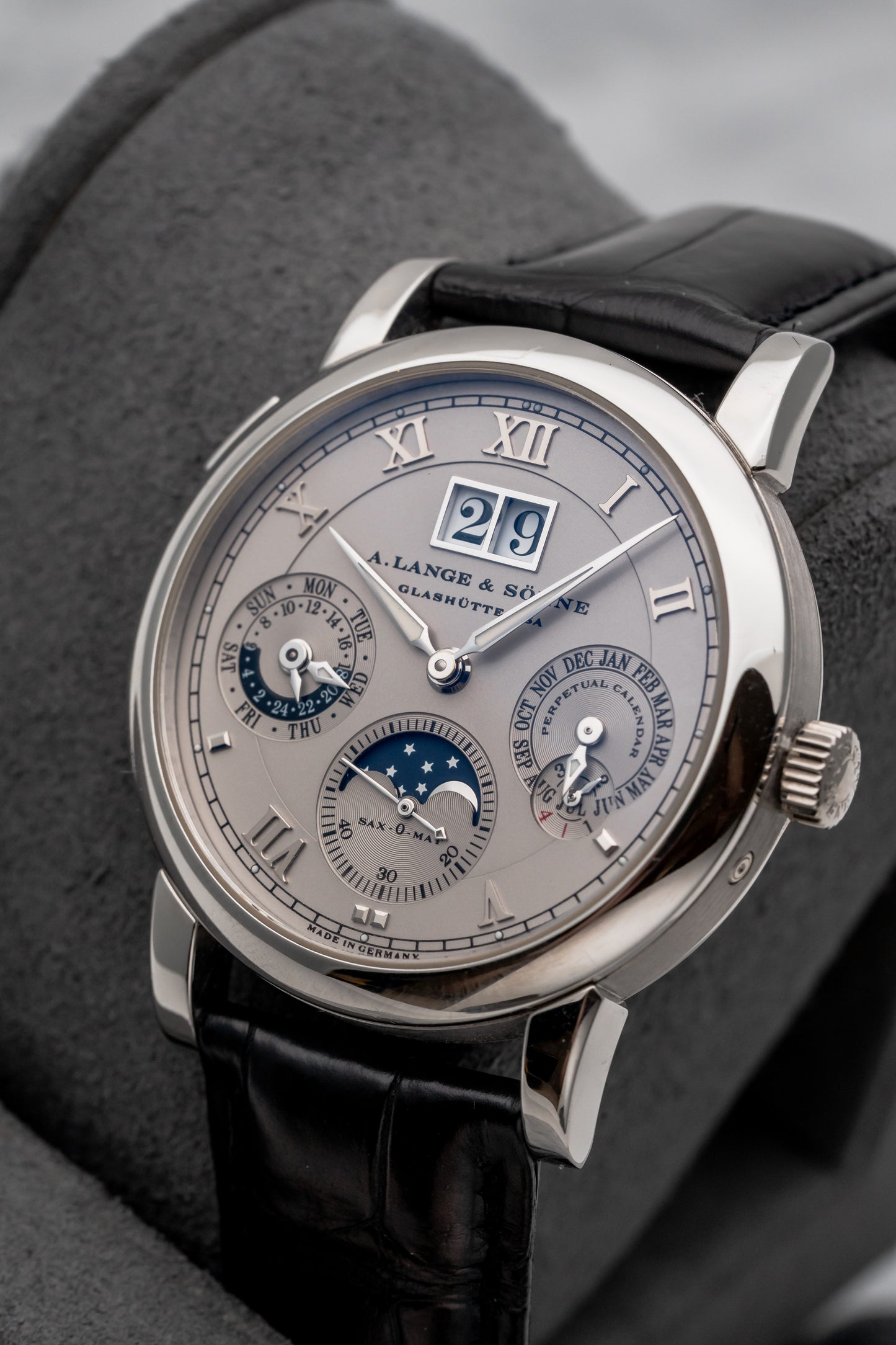 A. Lange & Söhne Langematik Perpetual Platinum 310.025 Silver Dial