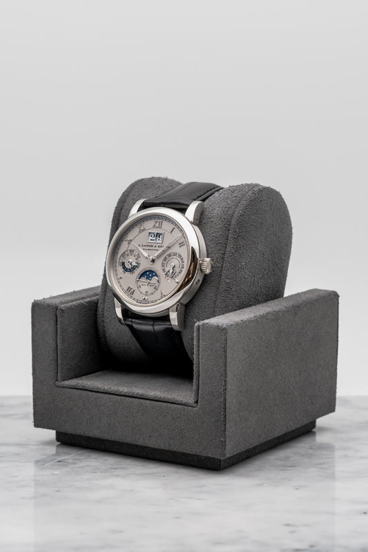 A. Lange & Söhne Langematik Perpetual Platinum 310.025 Silver Dial
