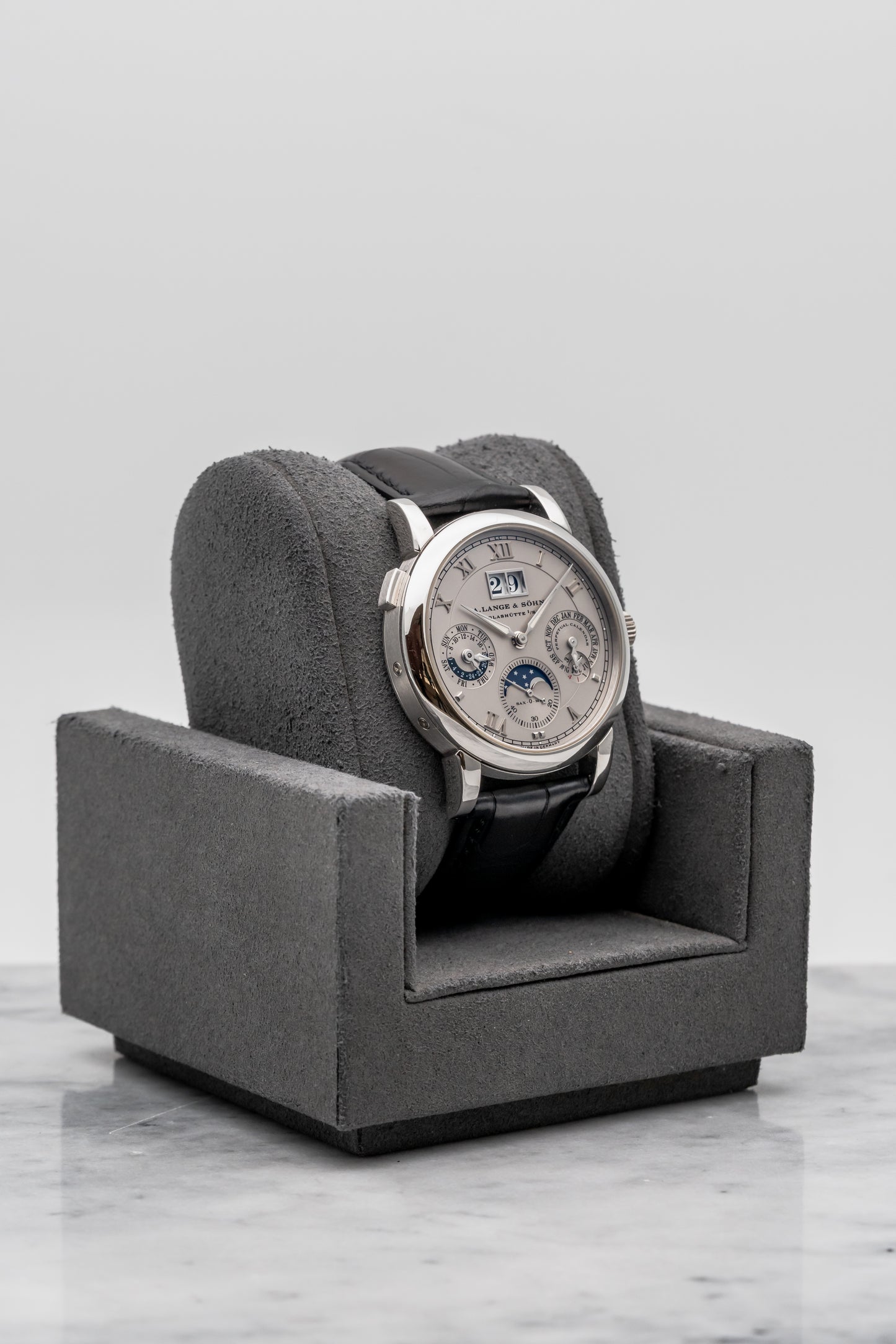 A. Lange & Söhne Langematik Perpetual Platinum 310.025 Silver Dial