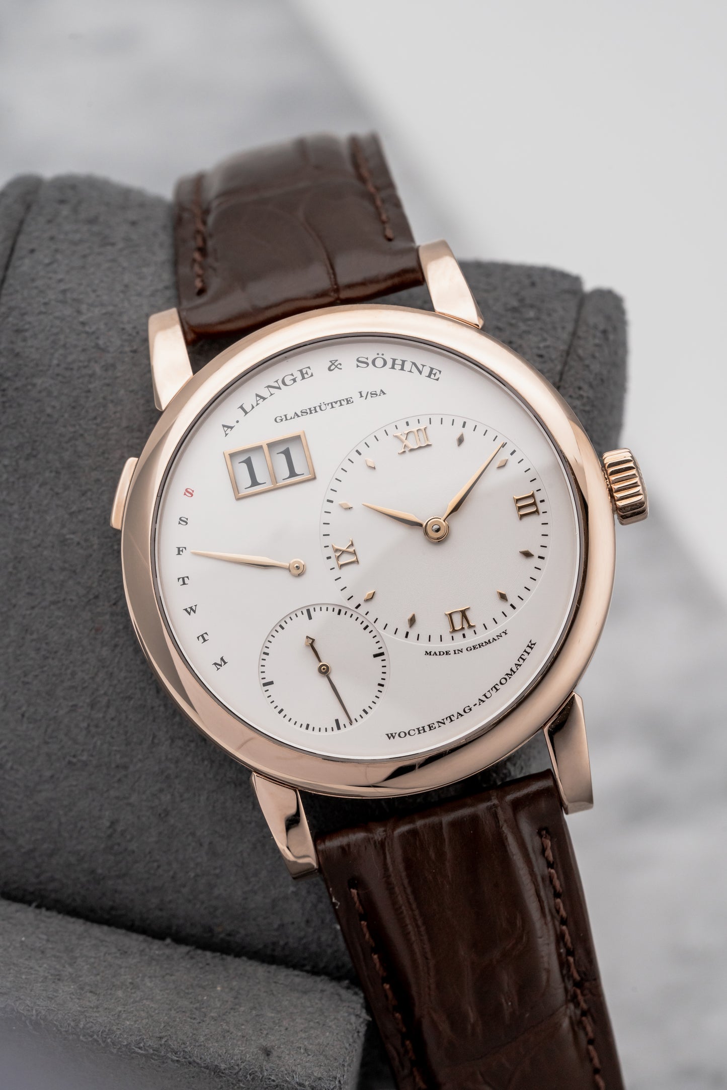 A. Lange & Söhne Lange 1 Daymatic 320.032, Silver Dial, Rose Gold