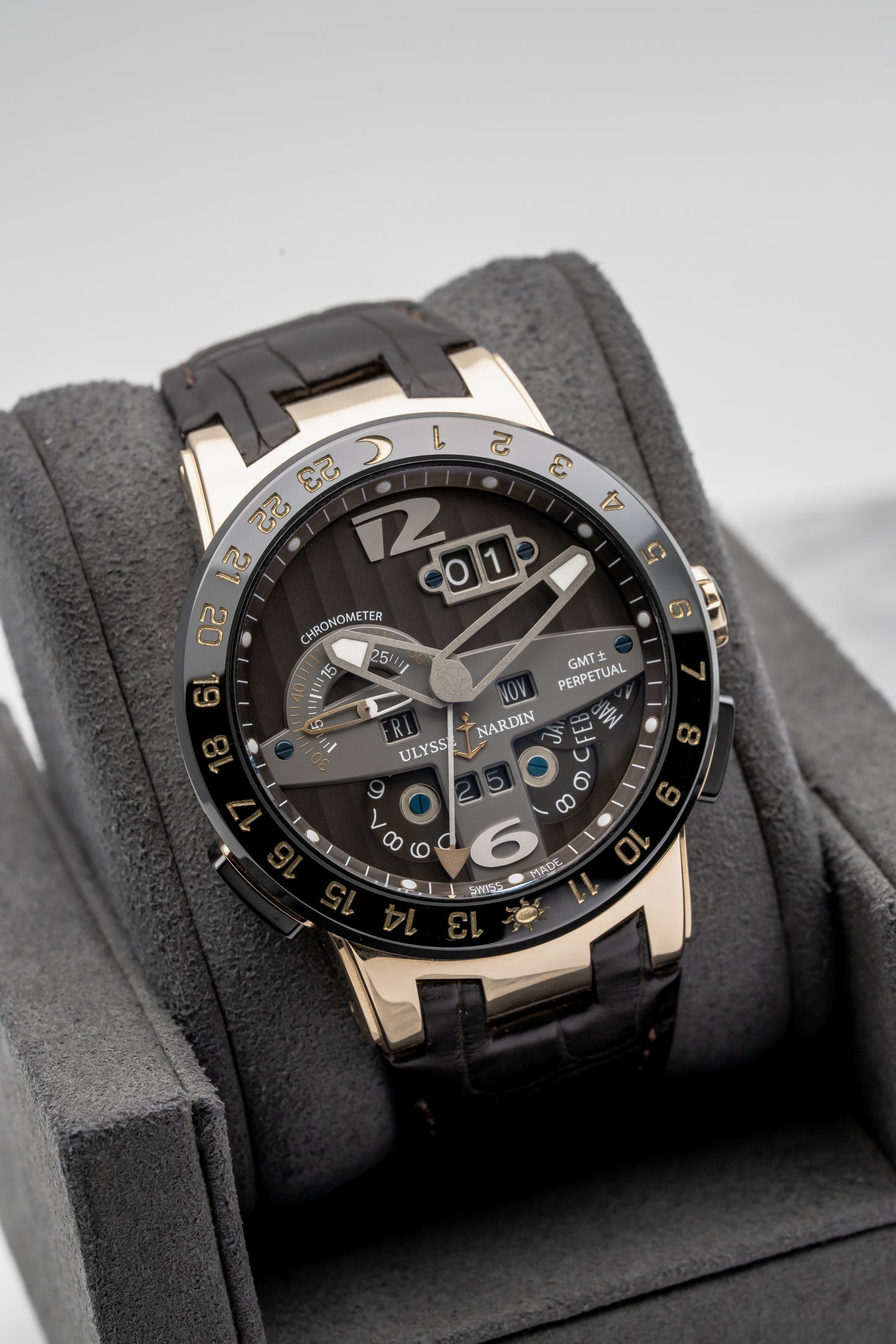 Ulysse Nardin El Toro GMT Perpetual 322-00, Brown Dial