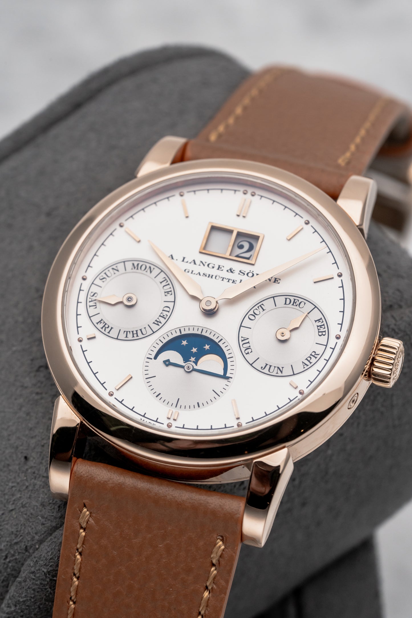 A. Lange & Söhne Saxonia Annual Calendar 330.032, Silver Dial