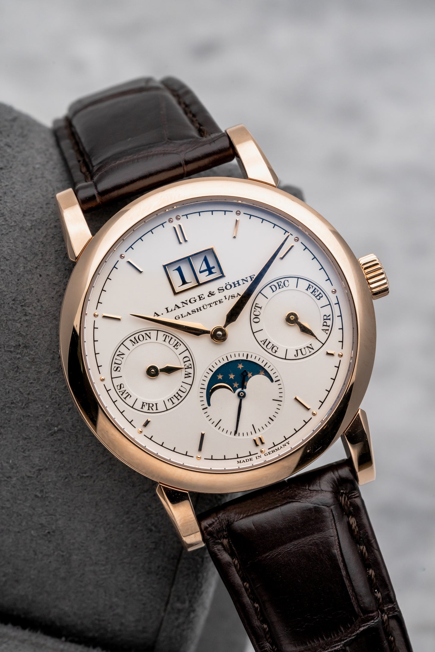 A. Lange & Söhne Saxonia Annual Calendar 330.032, Silver Dial