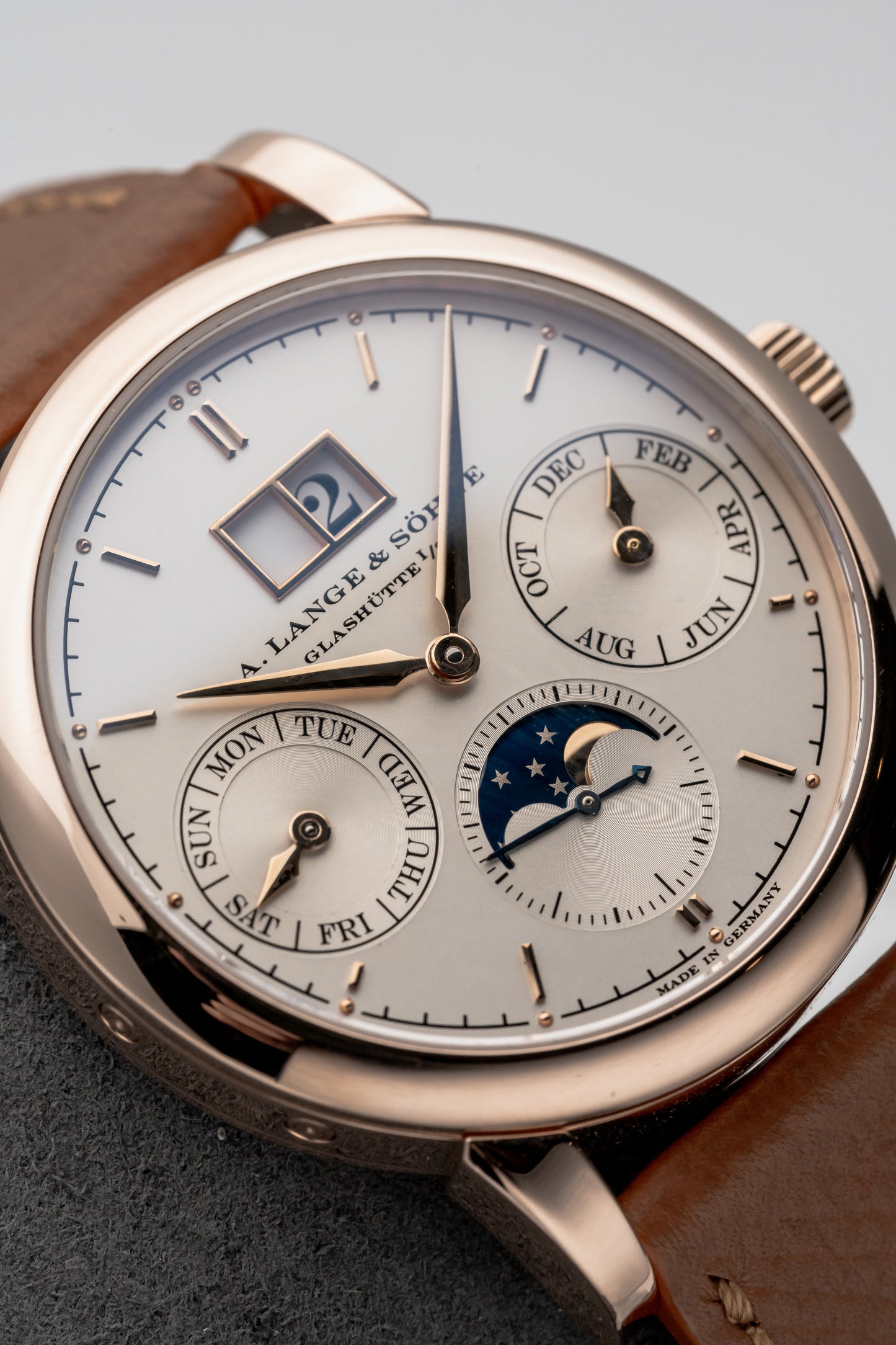 A. Lange & Söhne Saxonia Annual Calendar 330.032, Silver Dial