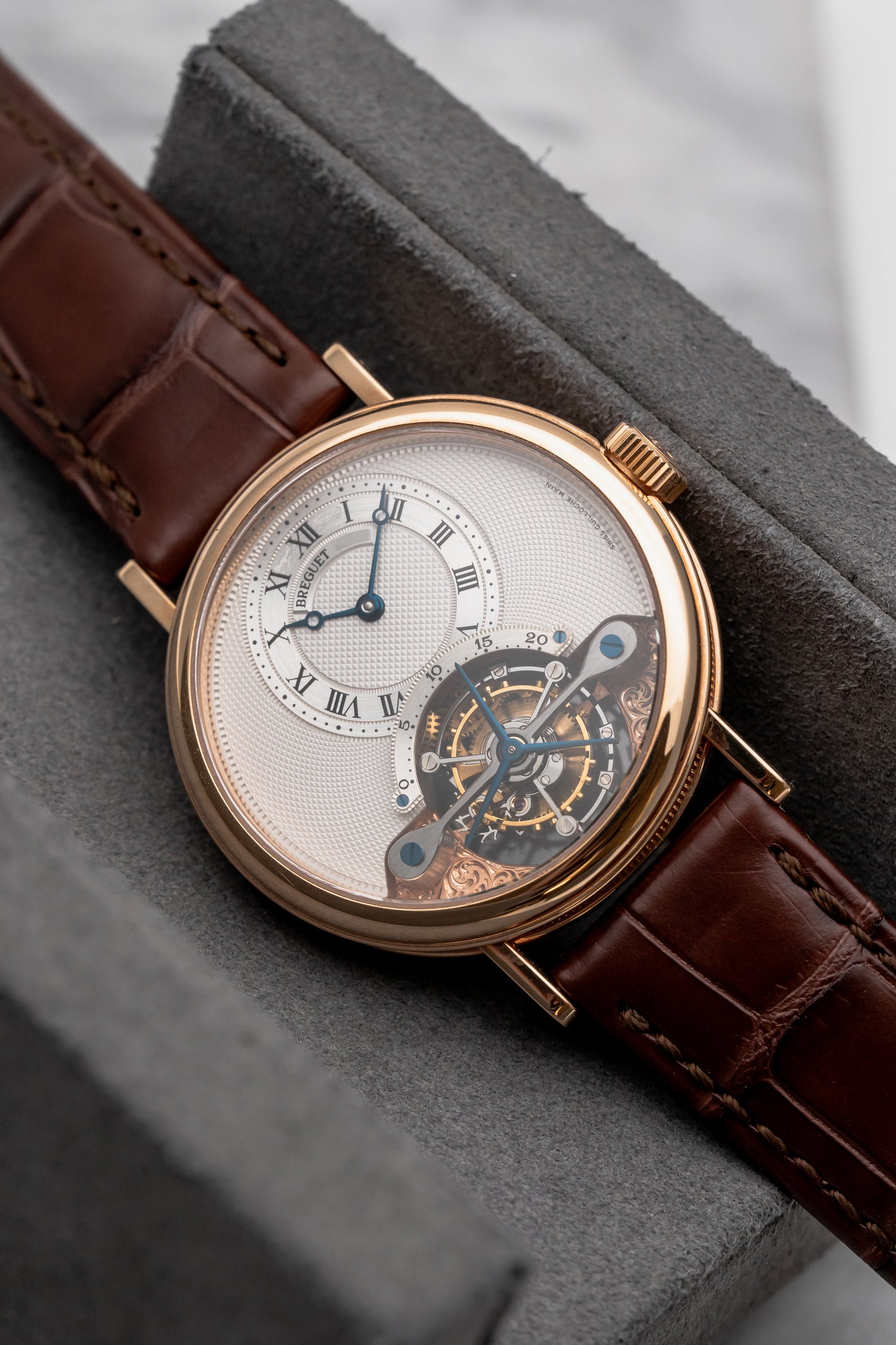 Breguet Classique Tourbillon 3357BR Silver Guilloché Dial
