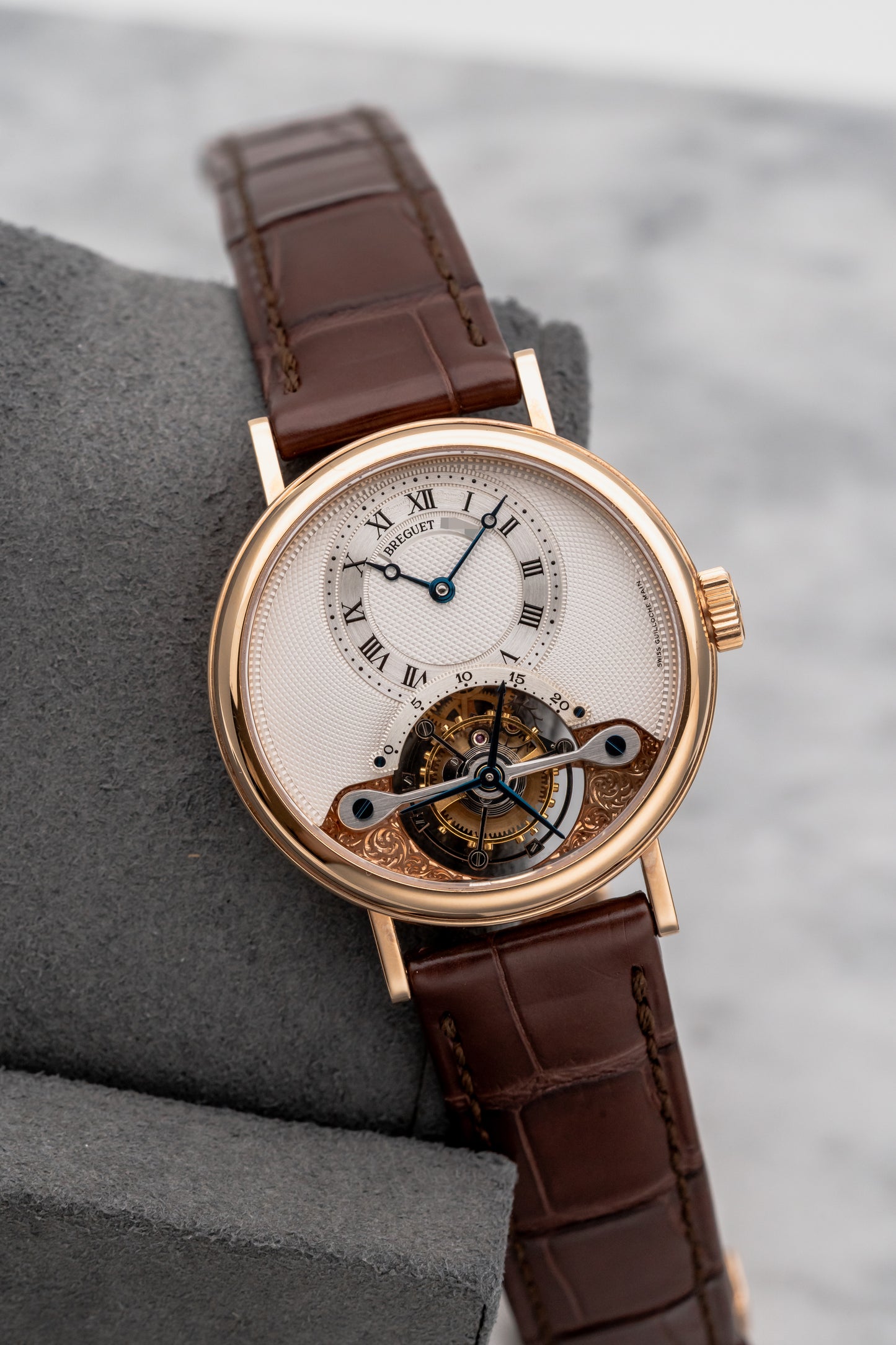 Breguet Classique Tourbillon 3357BR Silver Guilloché Dial