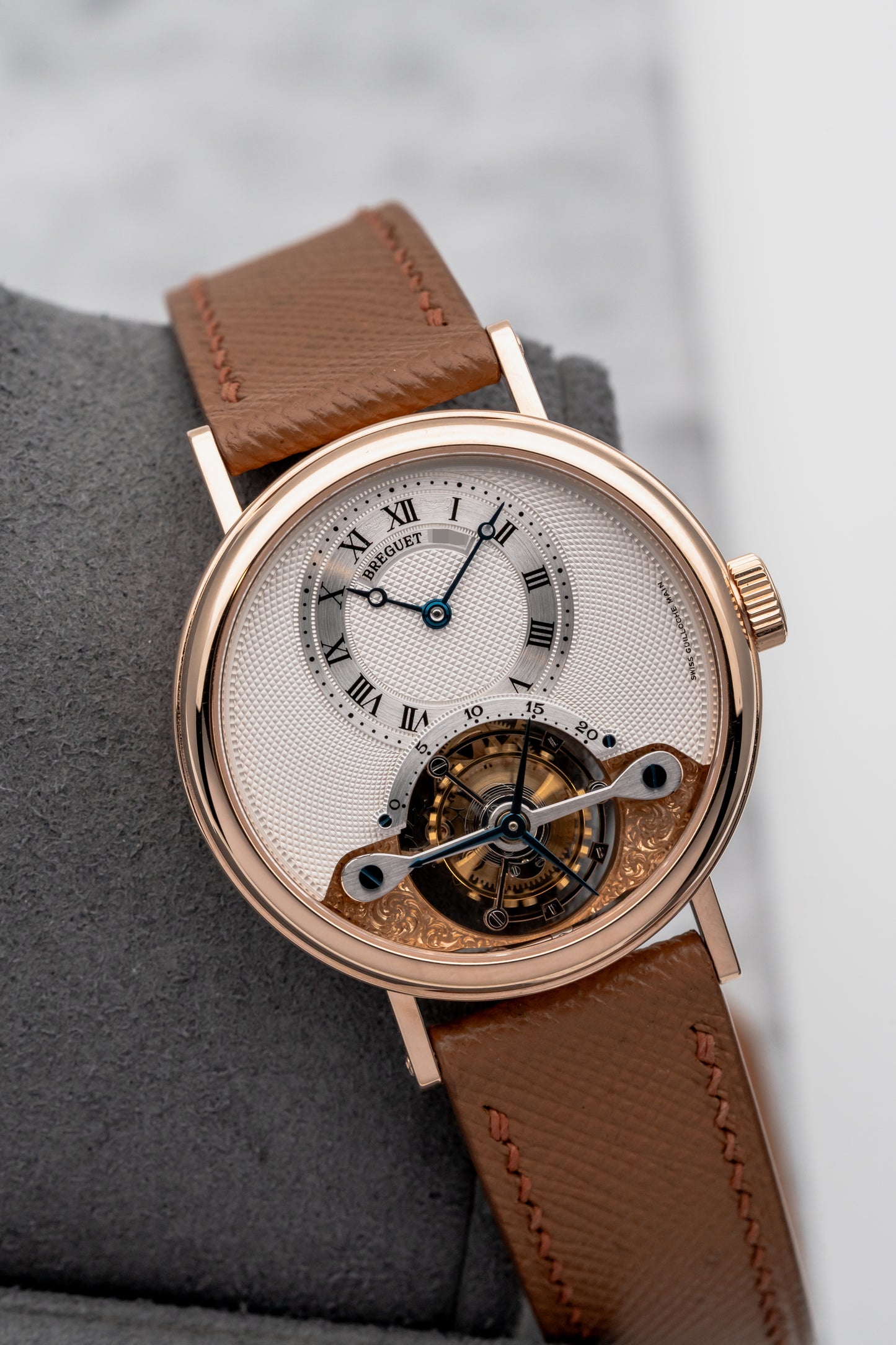 Breguet Classique Tourbillon 3357BR/12/986 Silver Guilloché Dial