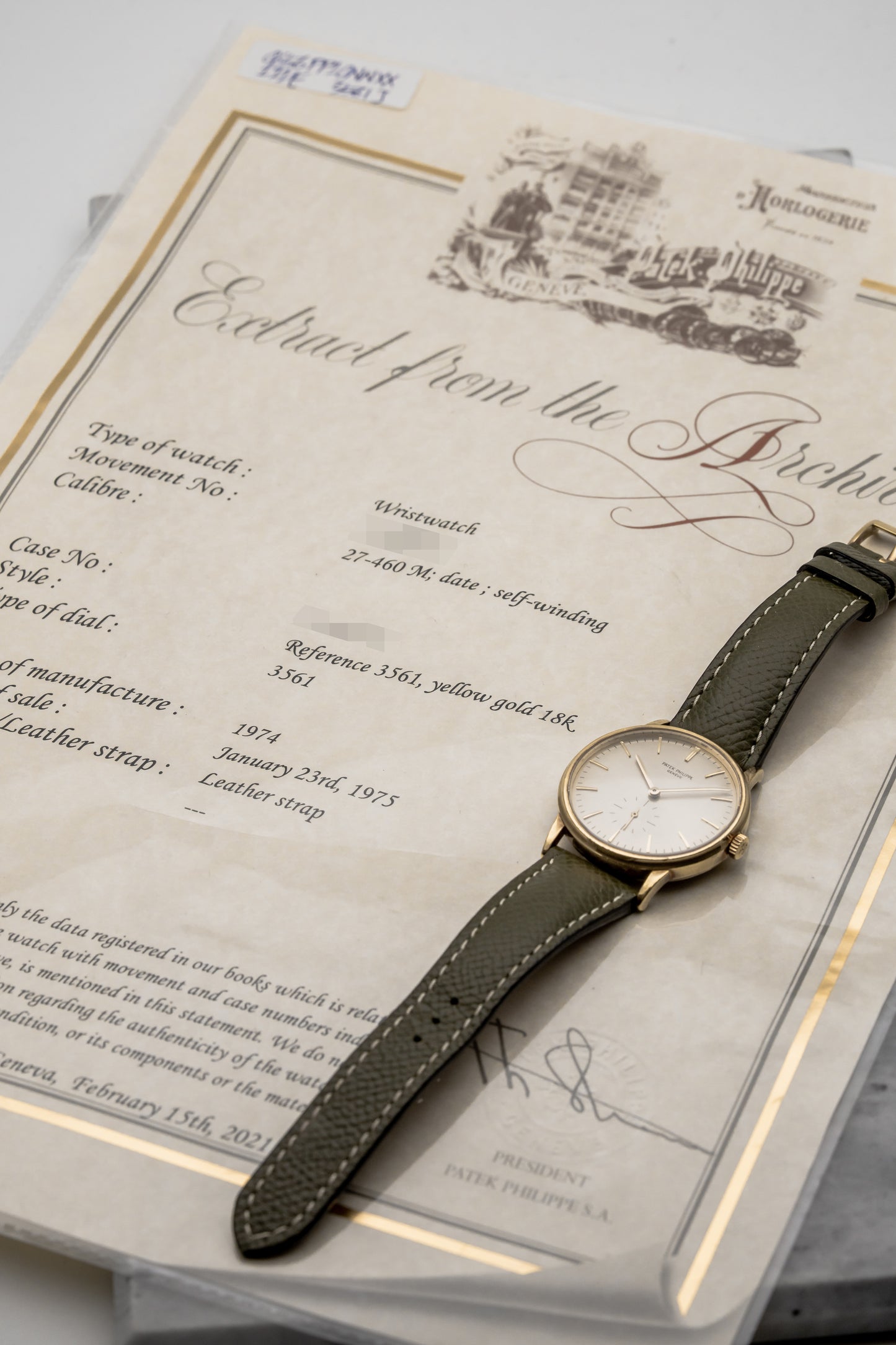 Patek Philippe Calatrava 3561J, Silver Dial