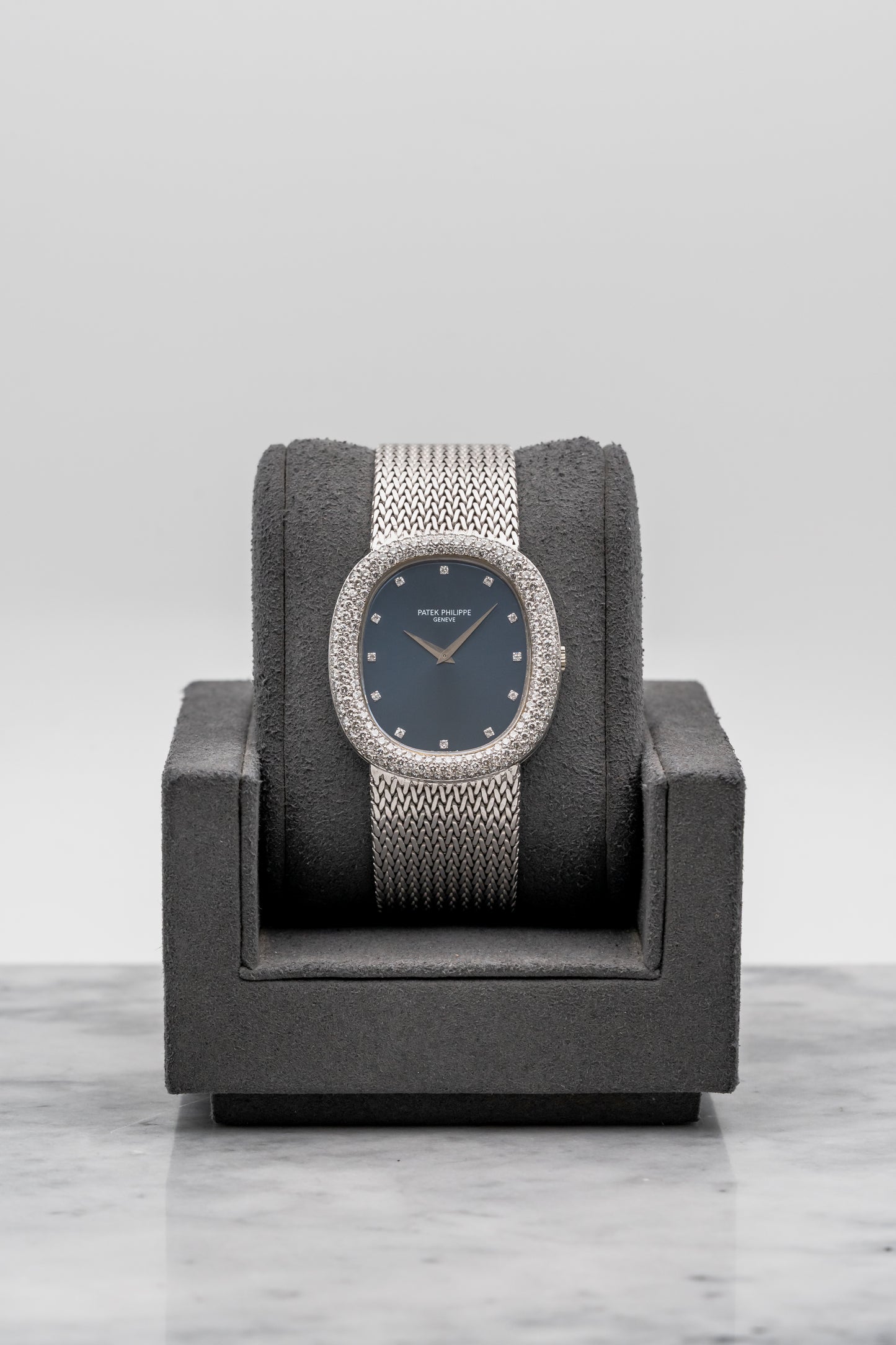Patek Philippe Golden Ellipse 3609/1G Blue Dial