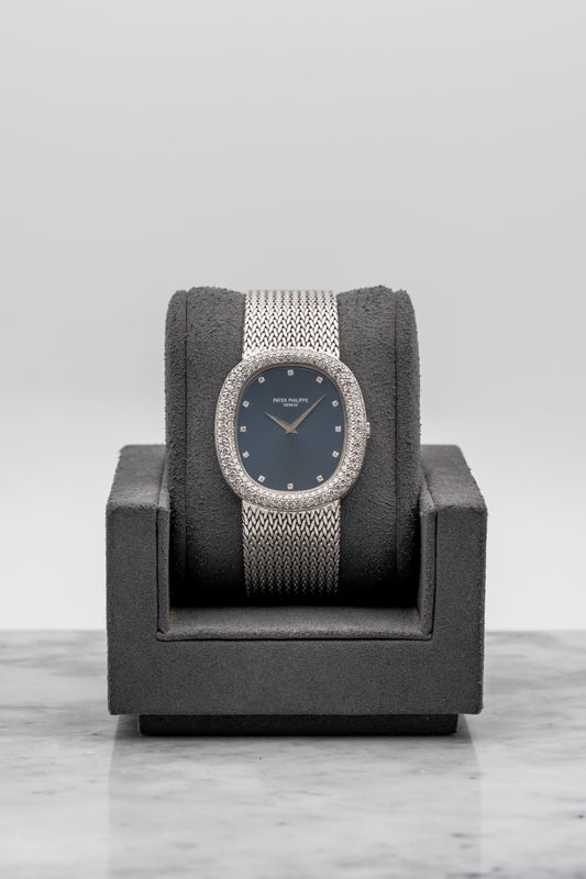 Patek Philippe Golden Ellipse 3609/1G Blue Dial