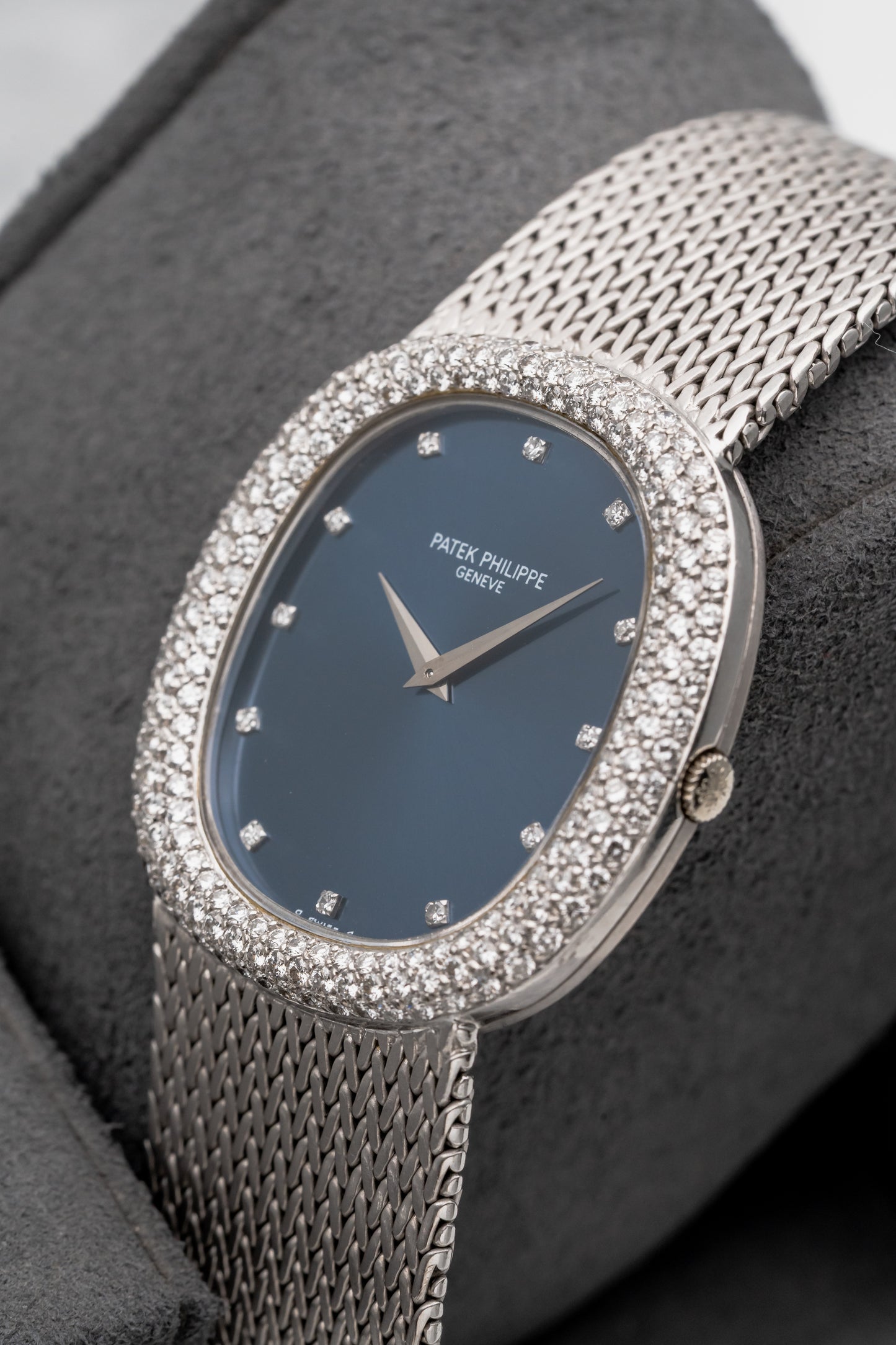 Patek Philippe Golden Ellipse 3609/1G Blue Dial