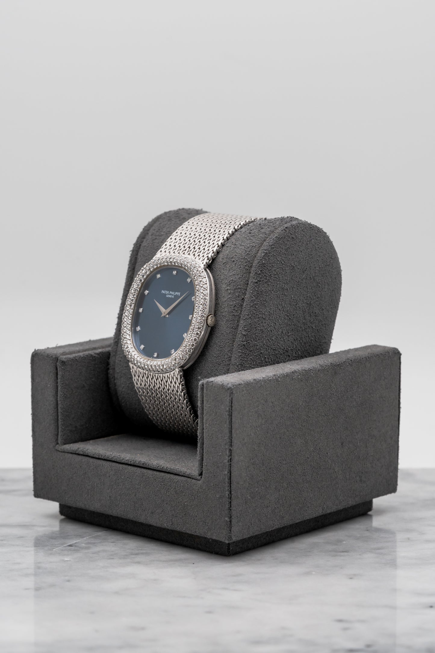 Patek Philippe Golden Ellipse 3609/1G Blue Dial