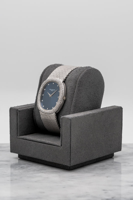 Patek Philippe Golden Ellipse 3609/1G Blue Dial