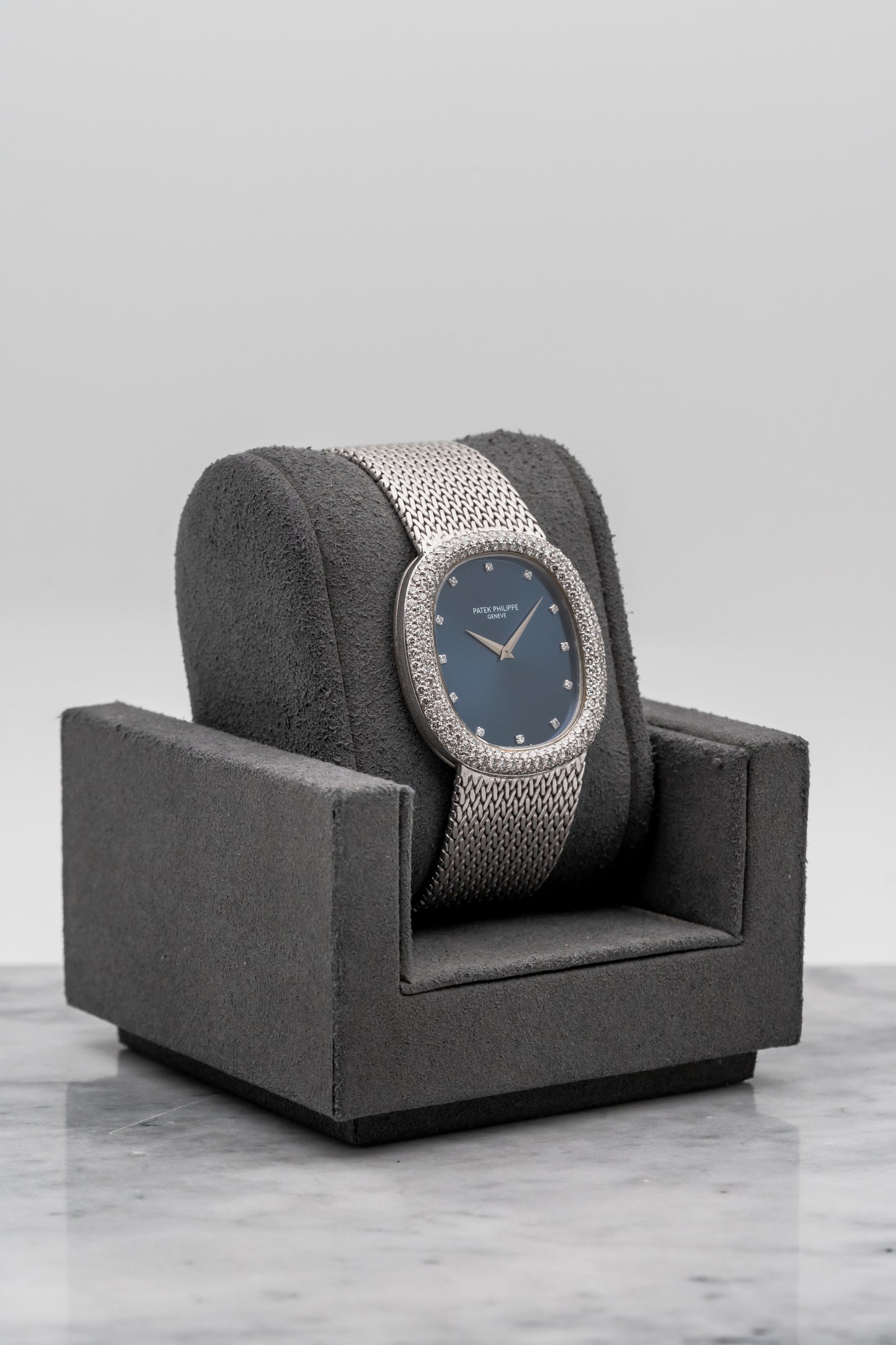 Patek Philippe Golden Ellipse 3609/1G Blue Dial