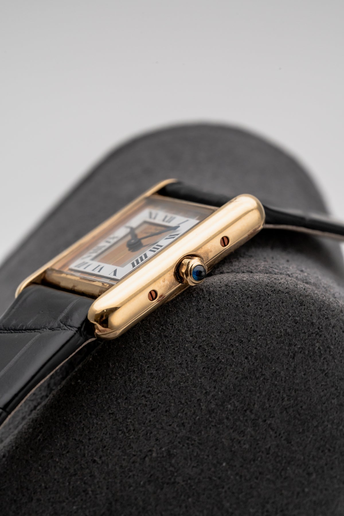 Cartier Tank Must 366001 Gold Striped Dial