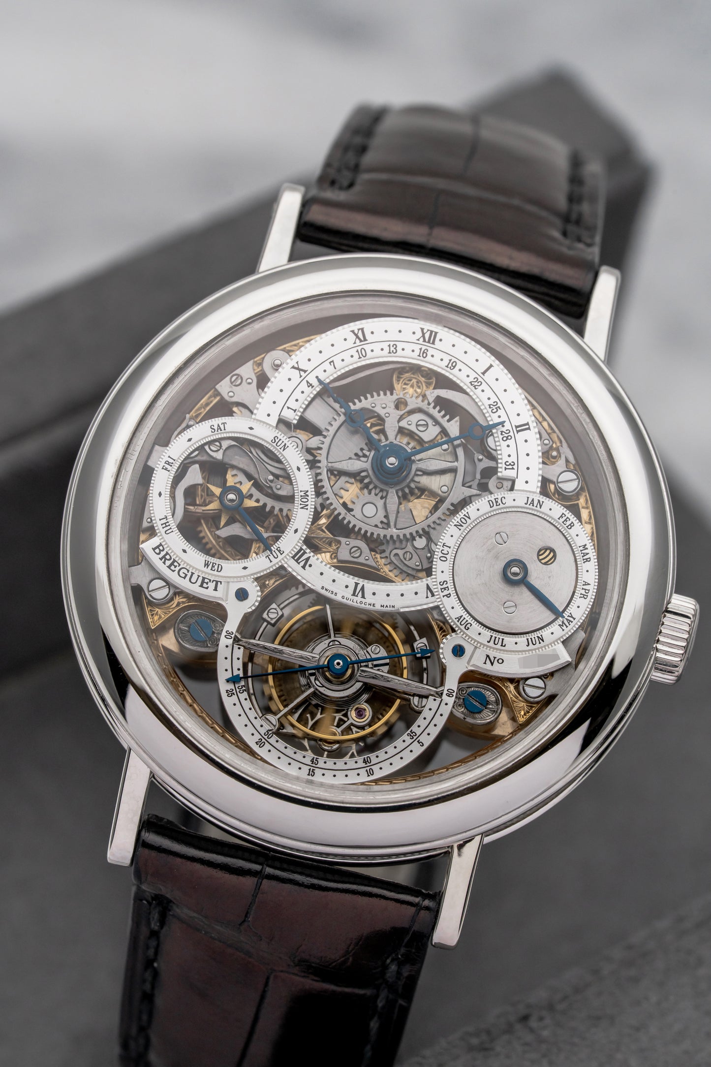 Breguet Classique 3755PR Tourbillon Perpetual Calendar Skeleton, Skeleton Dial