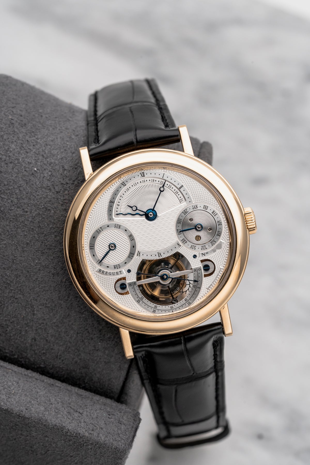 Breguet Classique Tourbillon Perpetual Calendar 3757BA Silver Dial