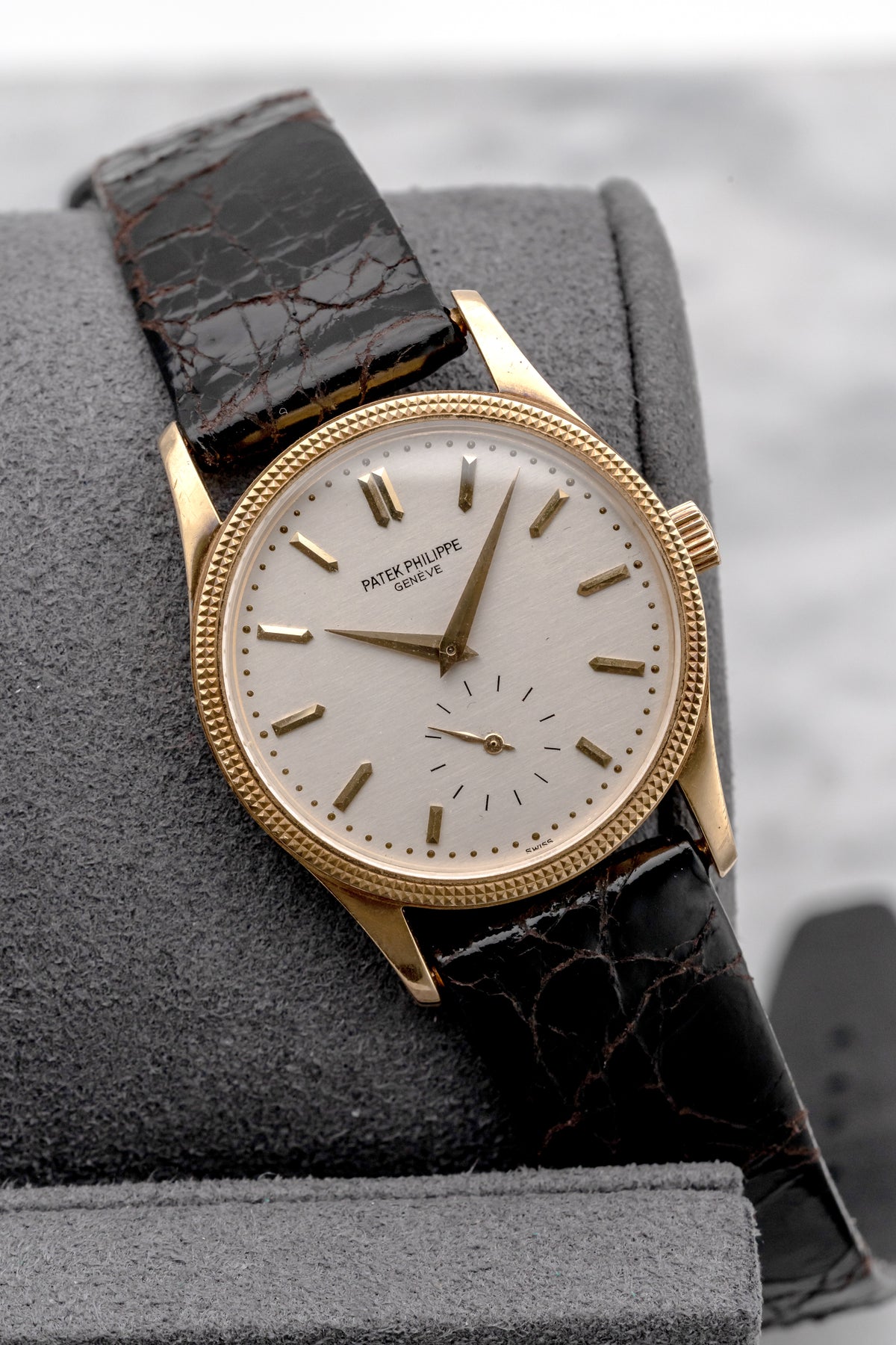 Patek Philippe Calatrava 3796D Hobnail Silver Dial