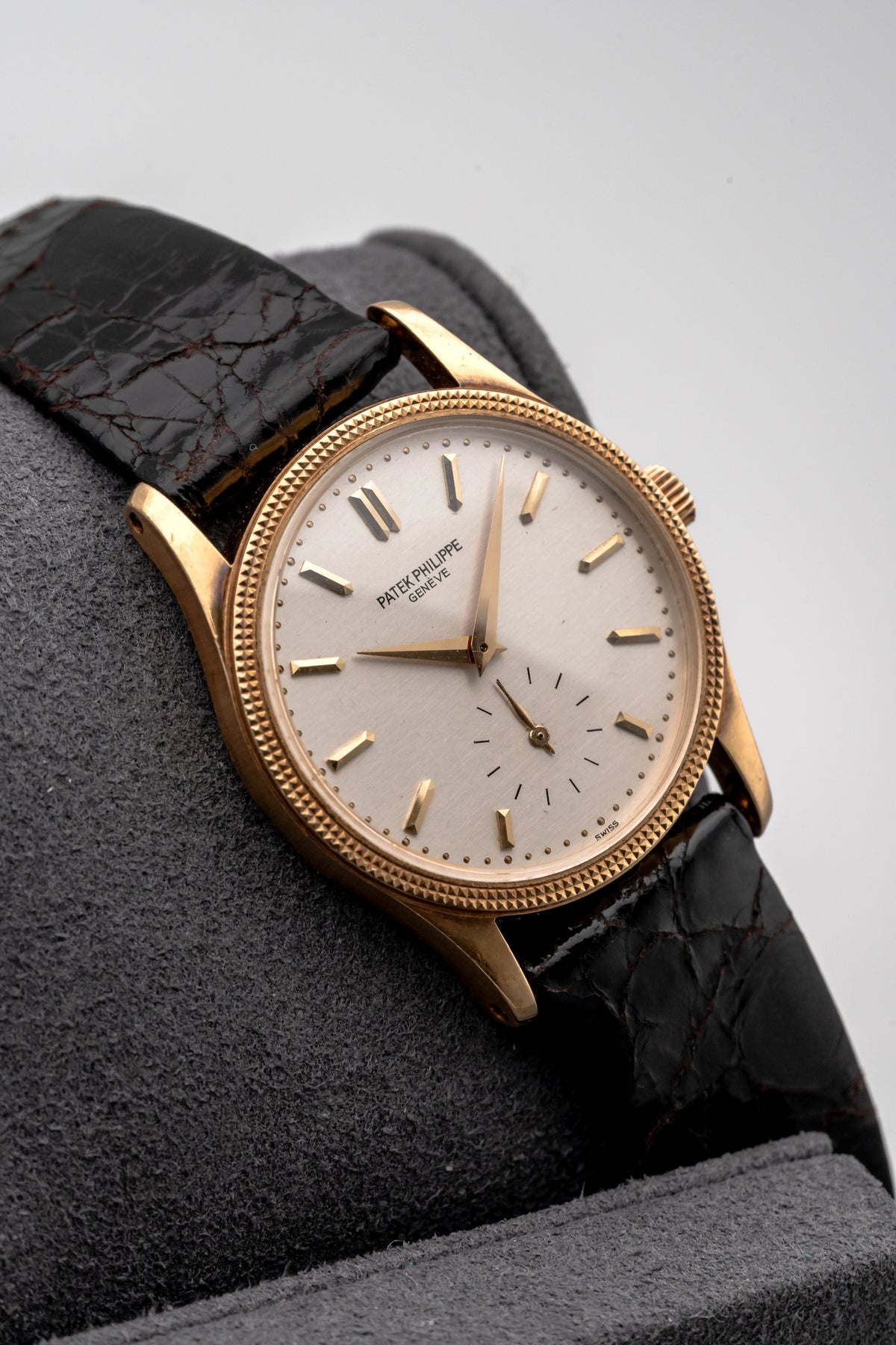 Patek Philippe Calatrava 3796D Hobnail Silver Dial