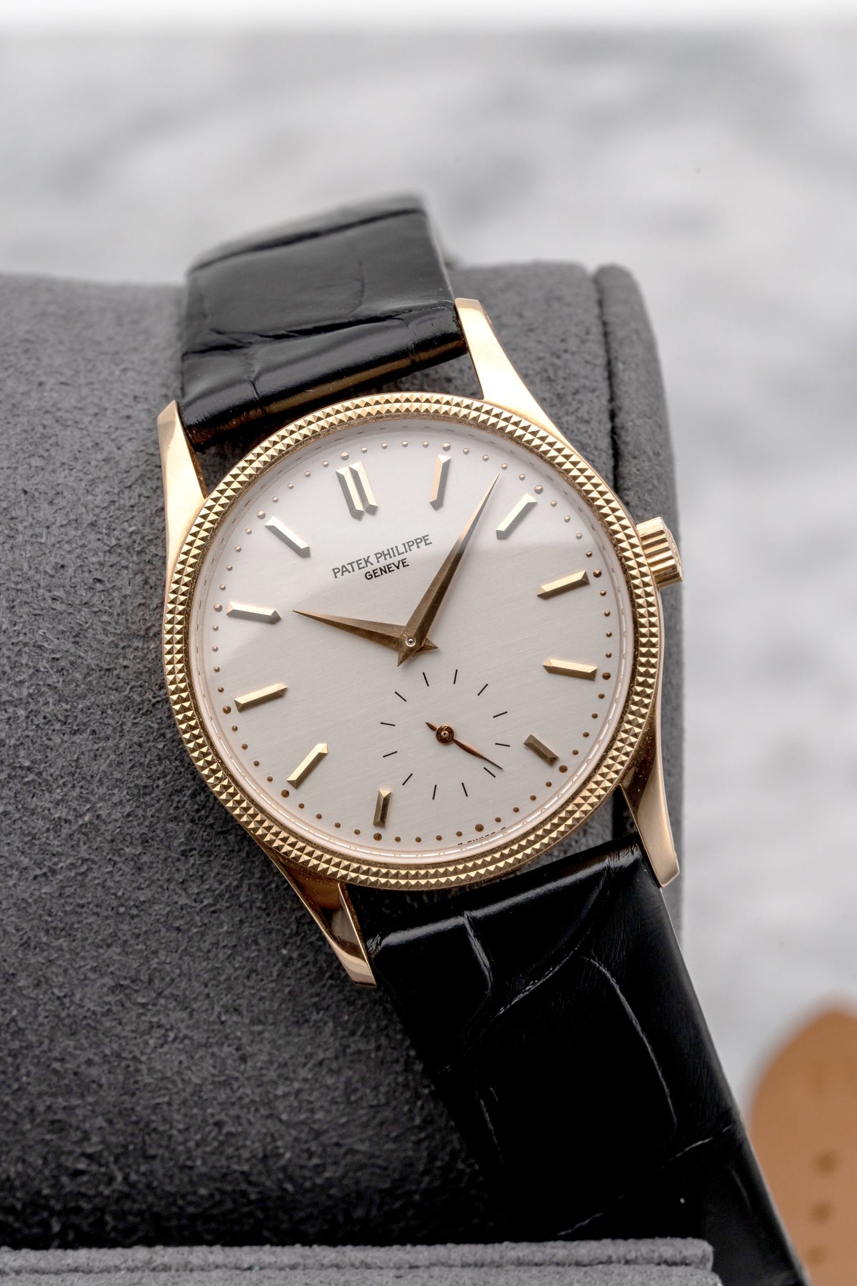 Patek Philippe Calatrava 3796D Hobnail Silver Dial
