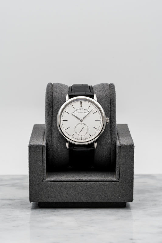 A. Lange & Söhne Saxonia Automatic 380.026 – 18K White Gold