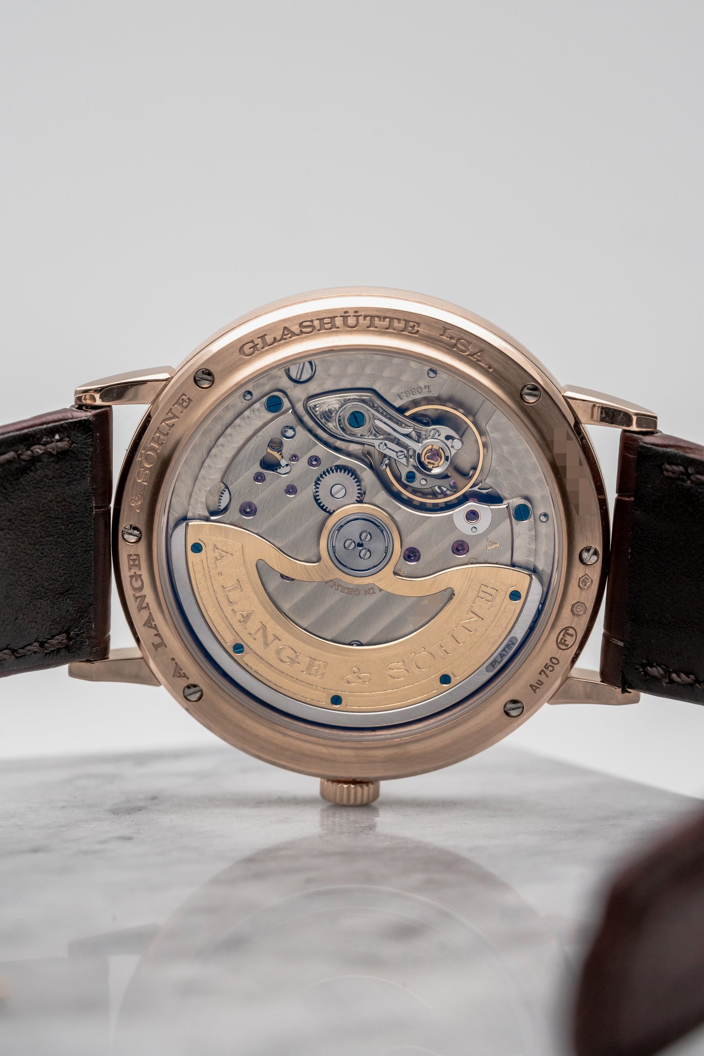 A. Lange & Söhne Saxonia Automatic 380.033, Silver Dial, Rose Gold