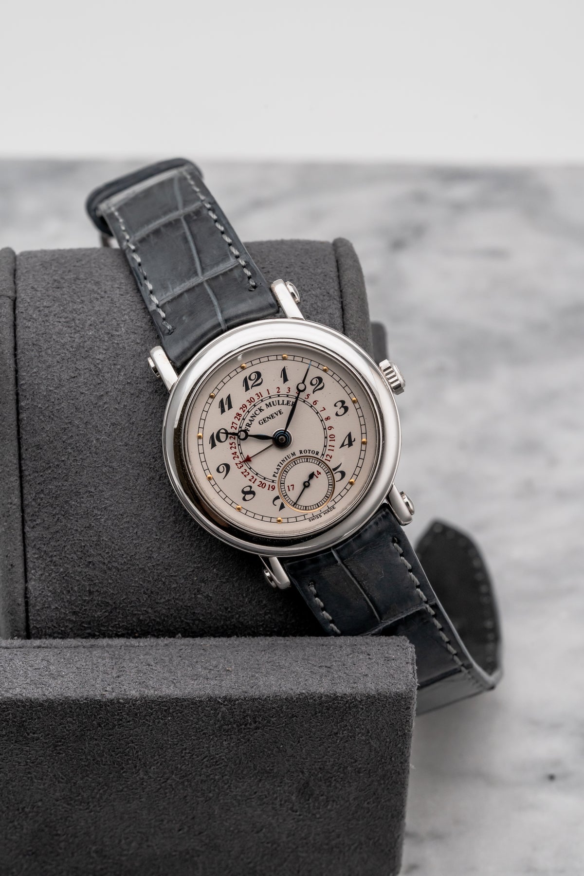 Franck Muller Platinum Rotor 3801 S6Q Silver Dial