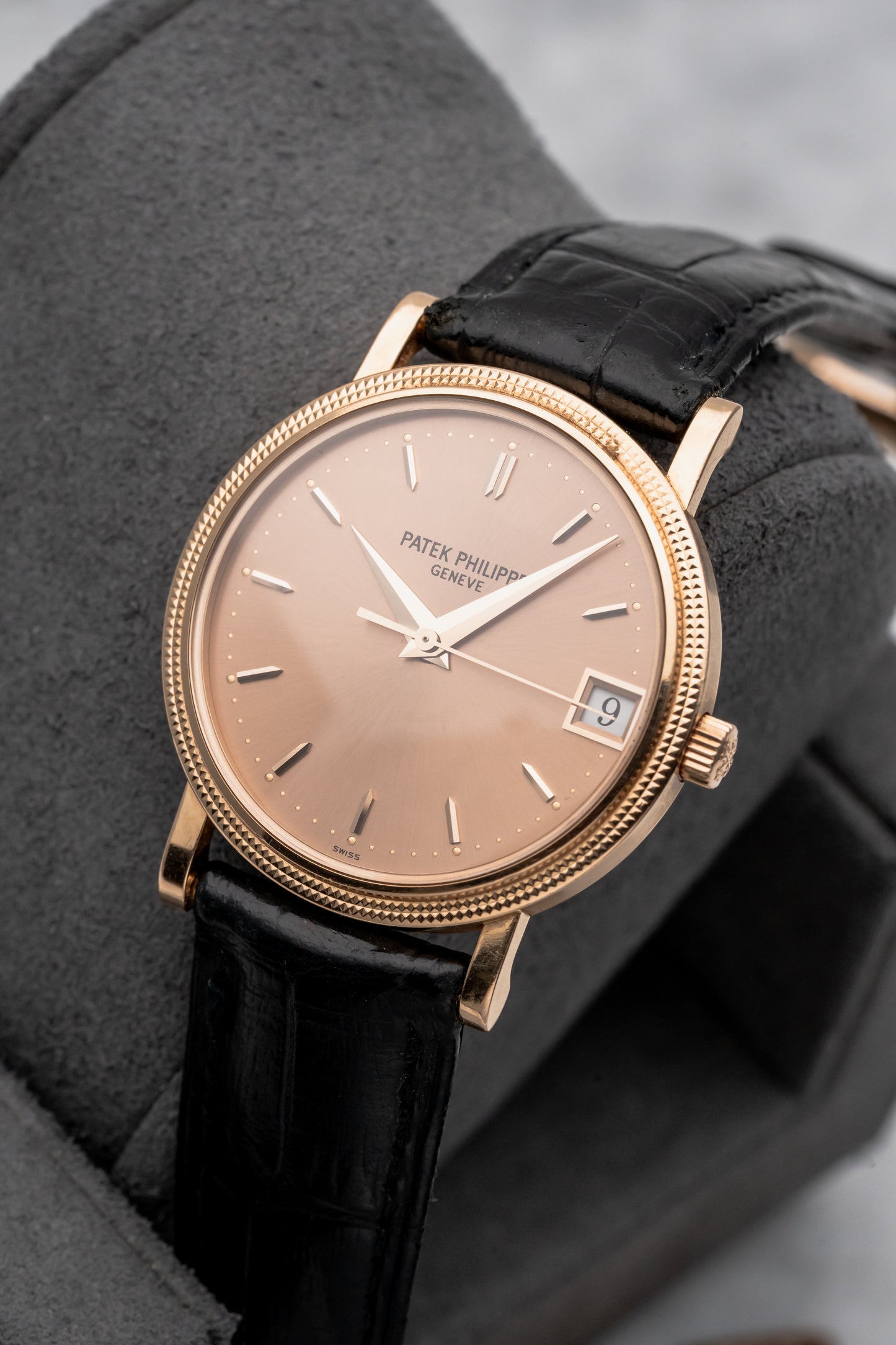 Patek Philippe Calatrava Clous de Paris 3802/200R-001 Pink on Pink