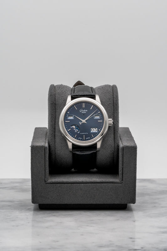 Glashütte Original Senator Perpetual Calendar 39-50-08-15-04, Blue Dial