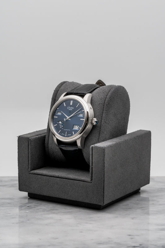 Glashütte Original Senator Perpetual Calendar 39-50-08-15-04, Blue Dial