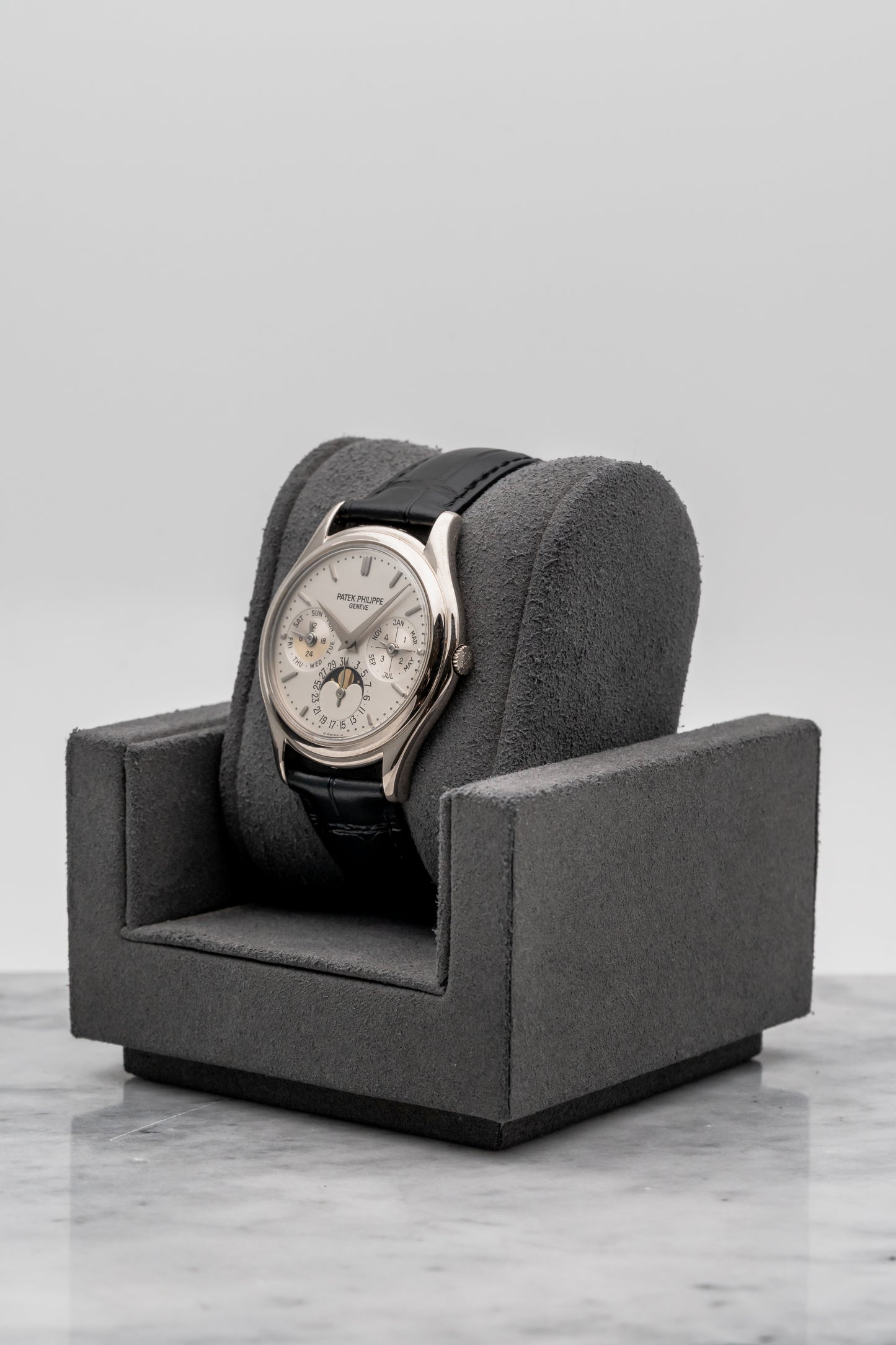 Patek Philippe Perpetual Calendar 3940G Silver Dial