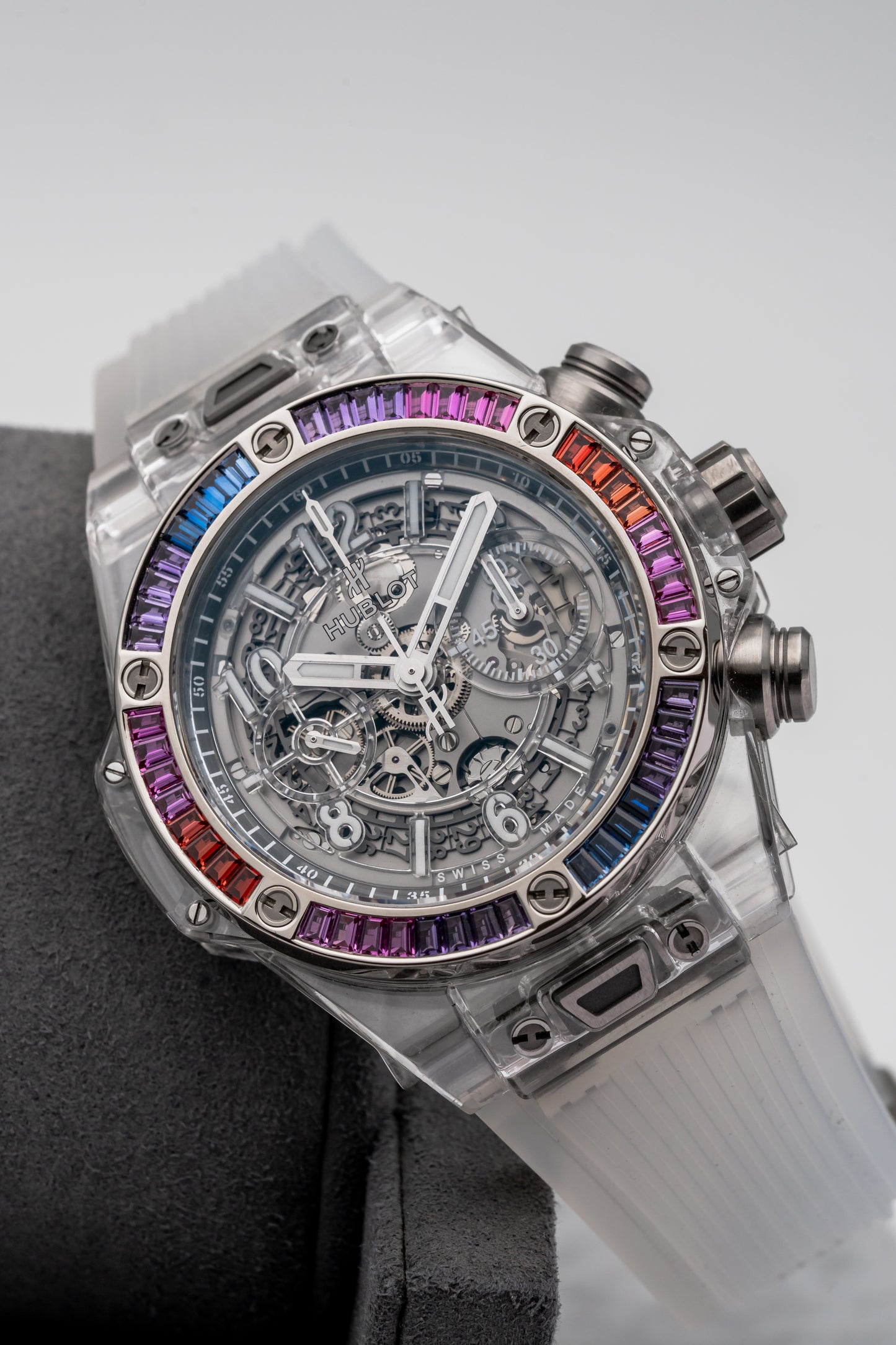 Hublot Big Bang Unico “Galaxy” Sapphire 45mm 411.JX.4803.RT.4098, Skeleton Dial