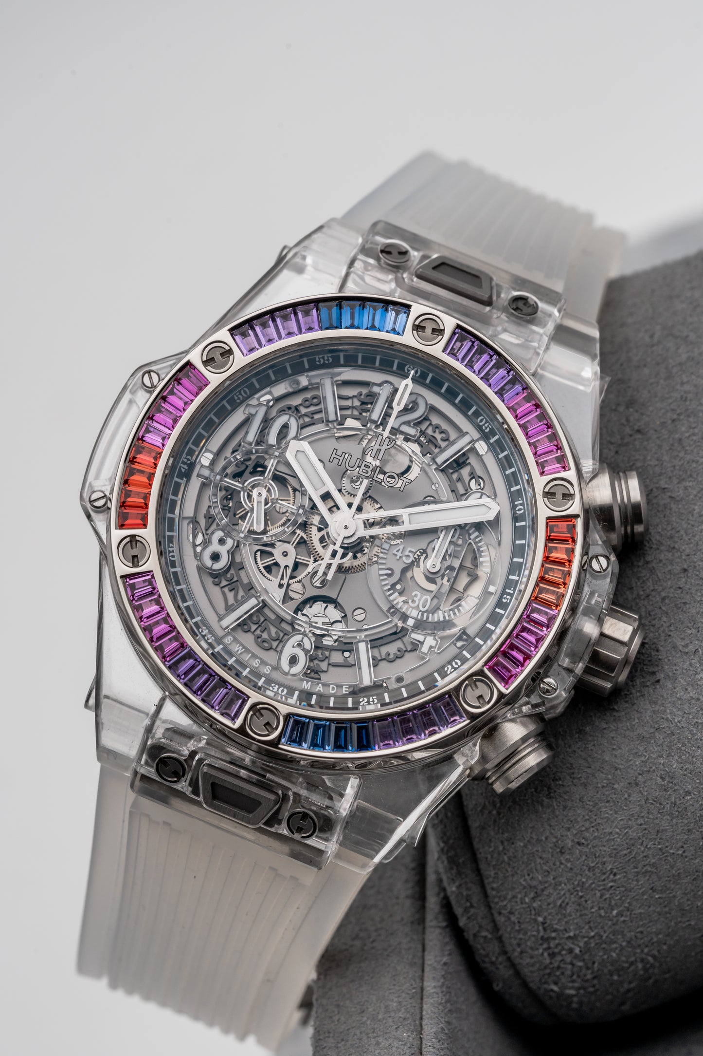 Hublot Big Bang Unico “Galaxy” Sapphire 45mm 411.JX.4803.RT.4098, Skeleton Dial