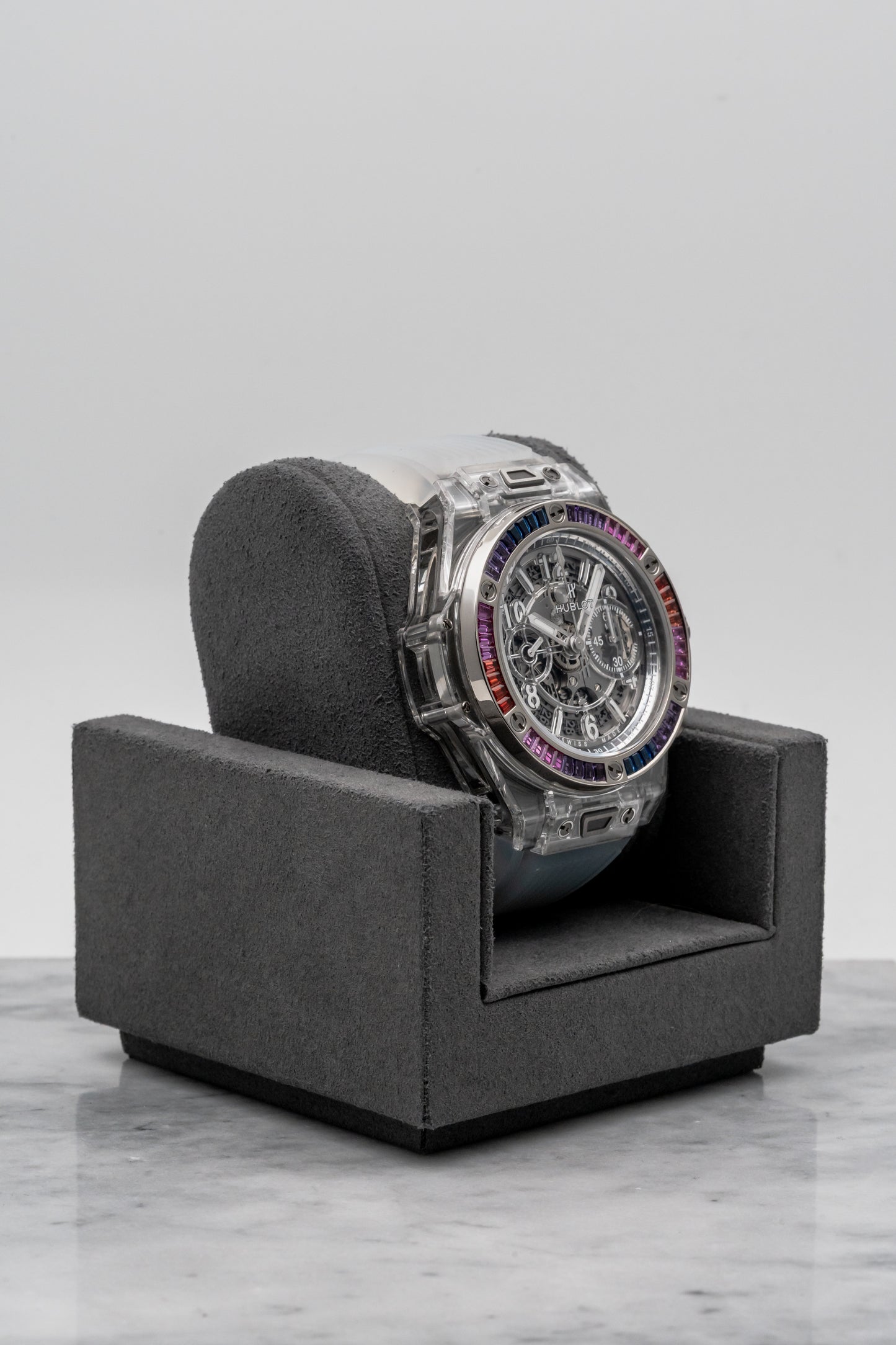 Hublot Big Bang Unico “Galaxy” Sapphire 45mm 411.JX.4803.RT.4098, Skeleton Dial