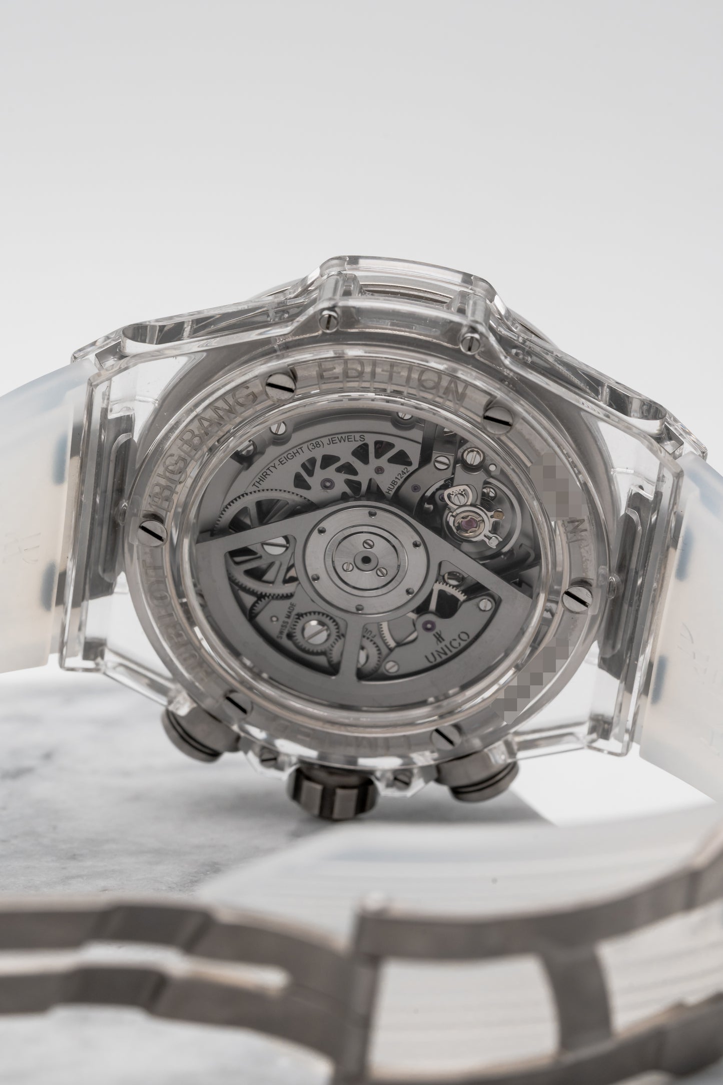 Hublot Big Bang Unico “Galaxy” Sapphire 45mm 411.JX.4803.RT.4098, Skeleton Dial