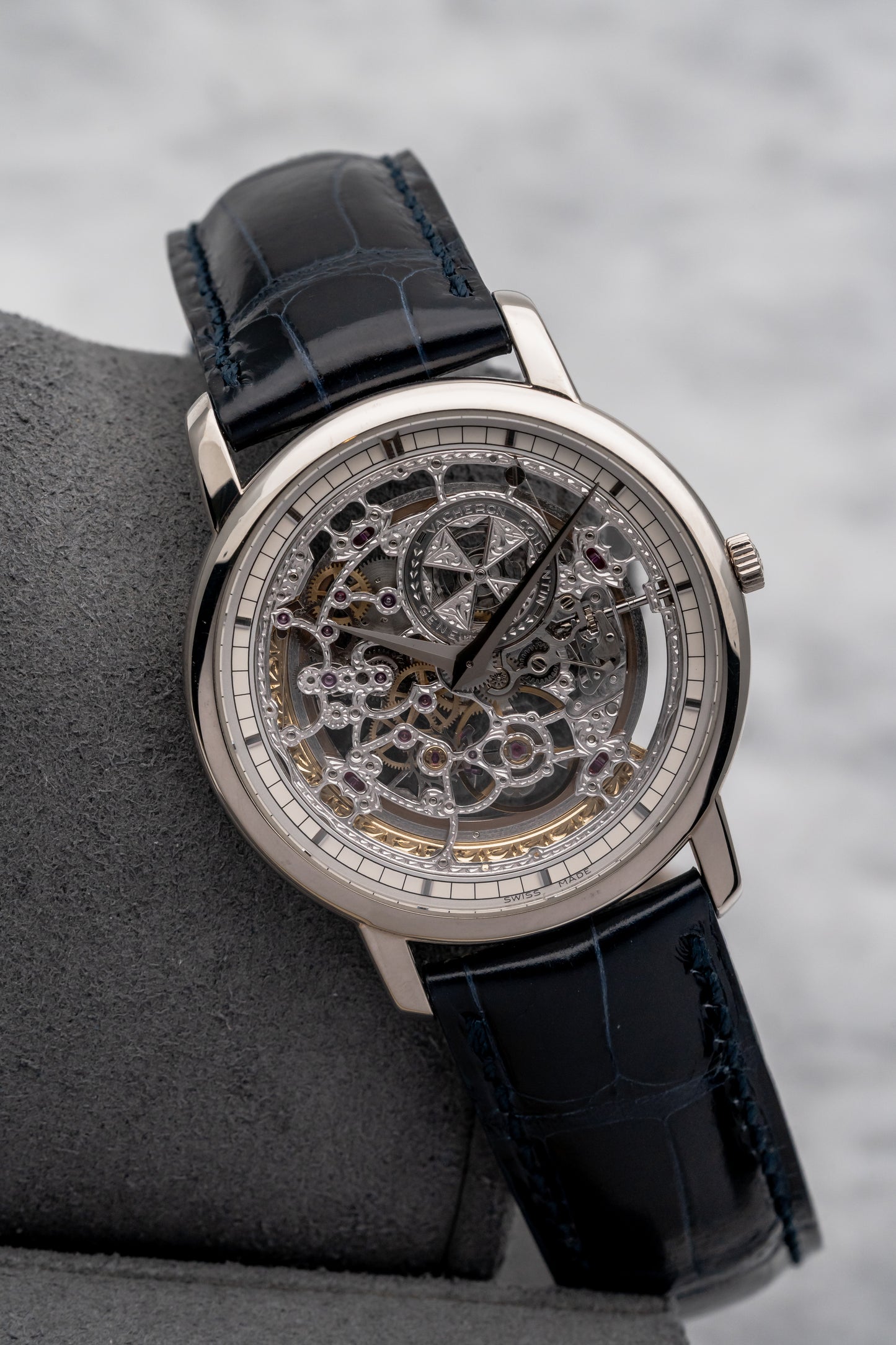 Vacheron Constantin Traditionnelle Skeleton 43178/000G-9393 Silver Skeleton Dial